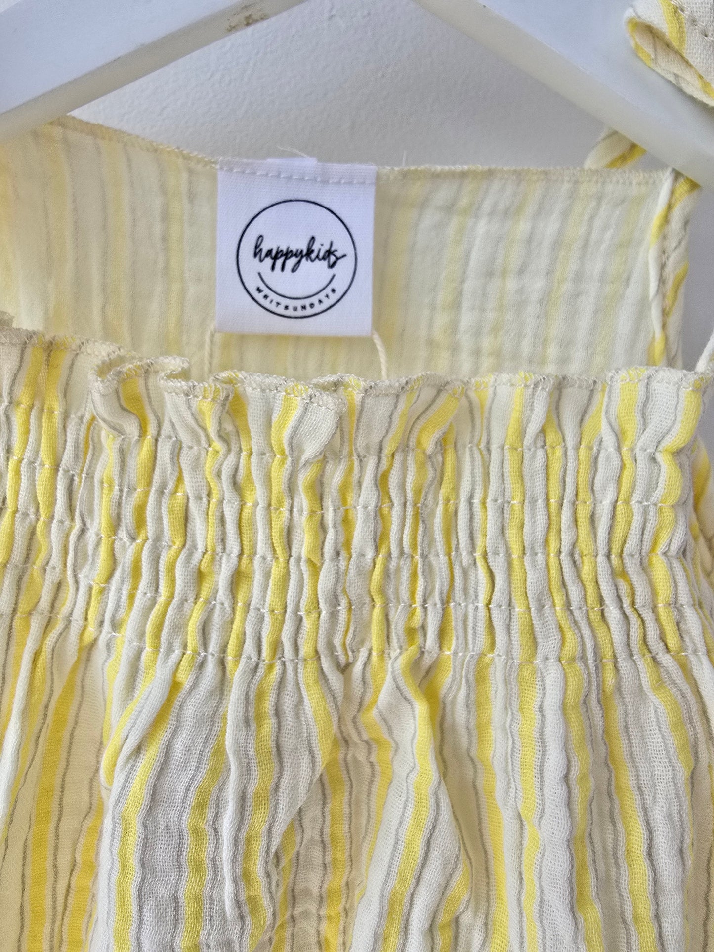 Lemon stripes summer romper 🍋