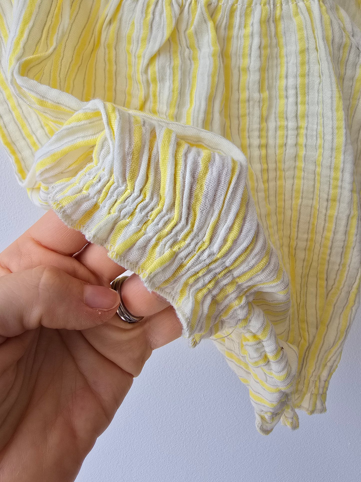 Lemon stripes summer romper 🍋