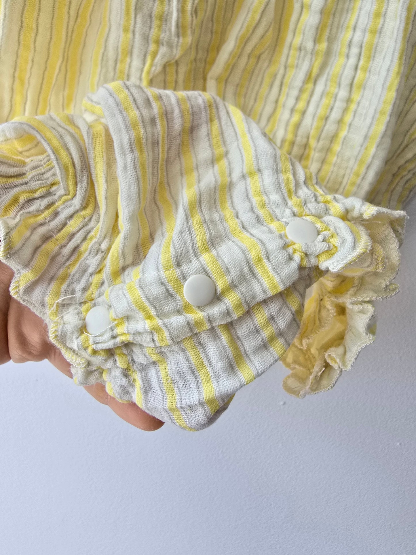 Lemon stripes summer romper 🍋