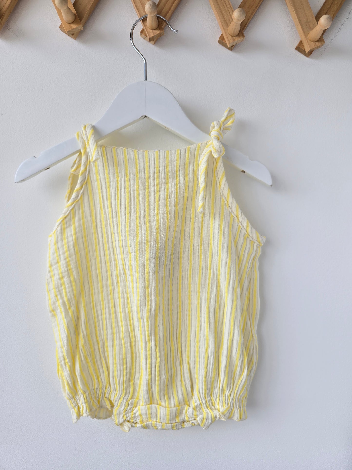 Lemon stripes summer romper 🍋