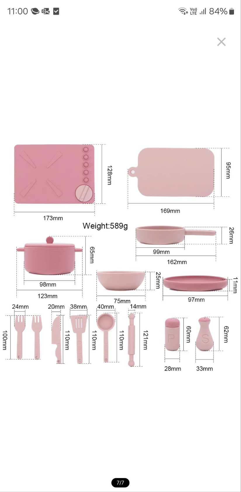 Cooking set in green