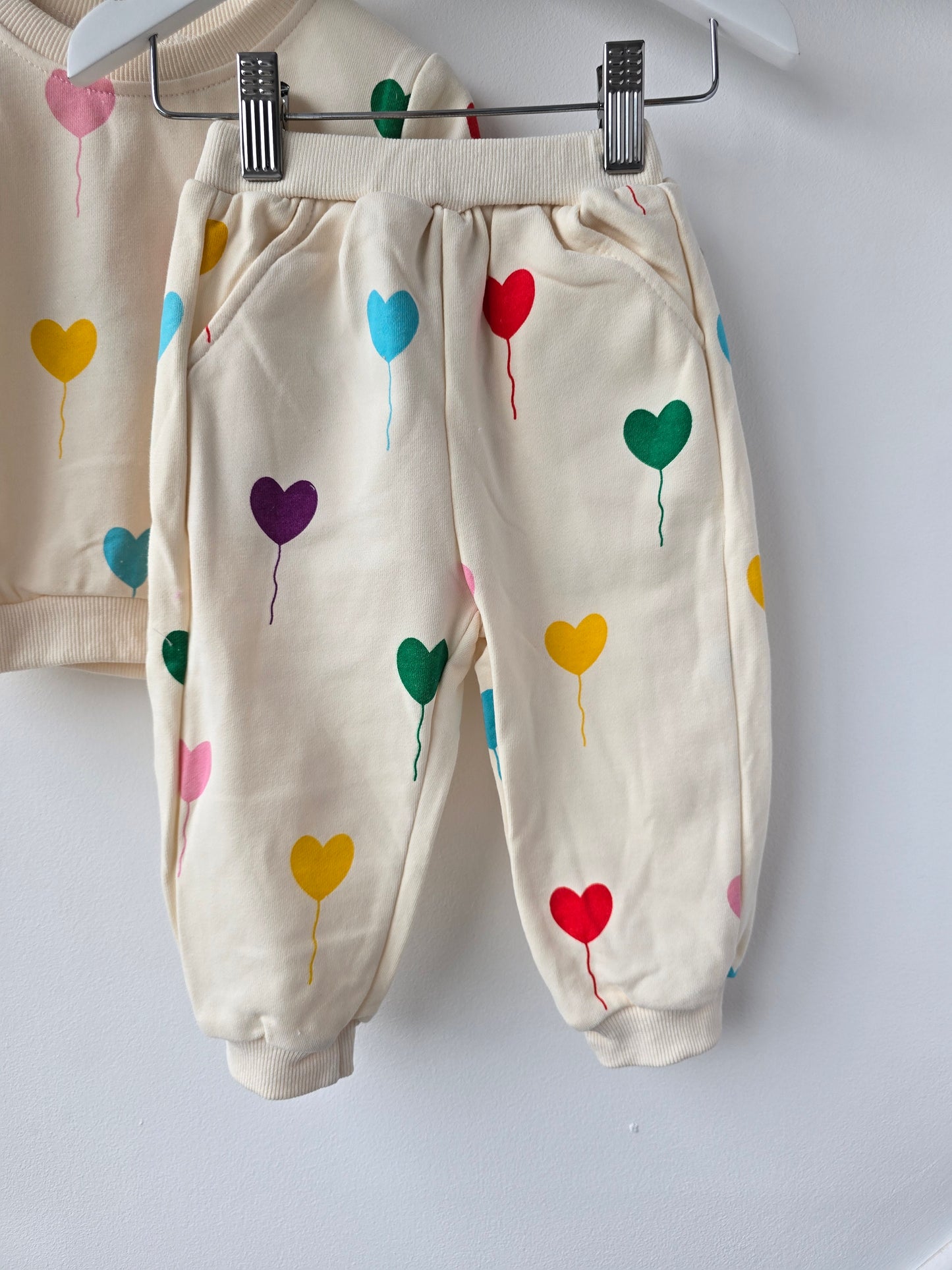 Love heart set 💜💛🩵🩷 longsleeve
