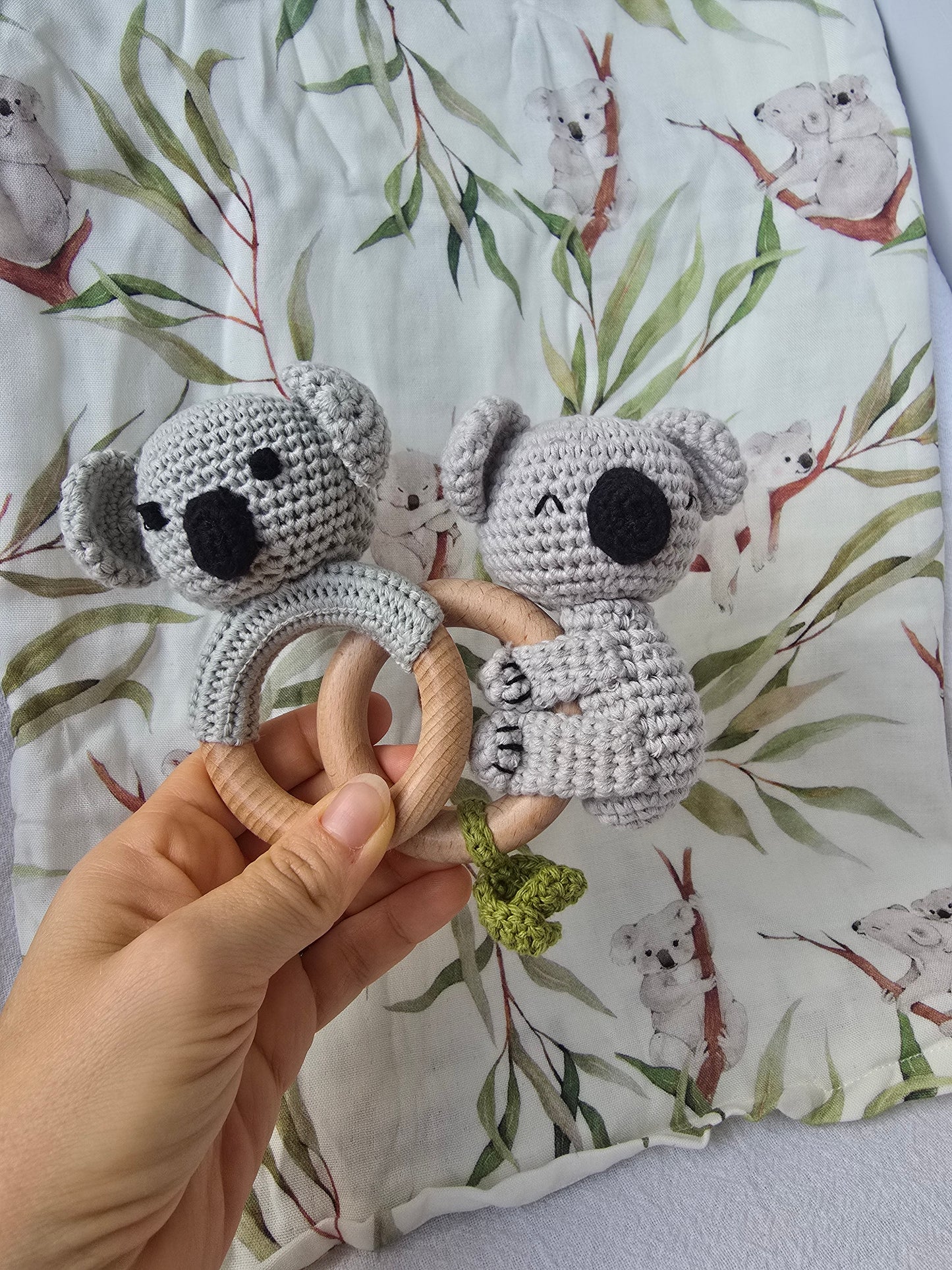 Green leaf koala swaddles (bamboo)