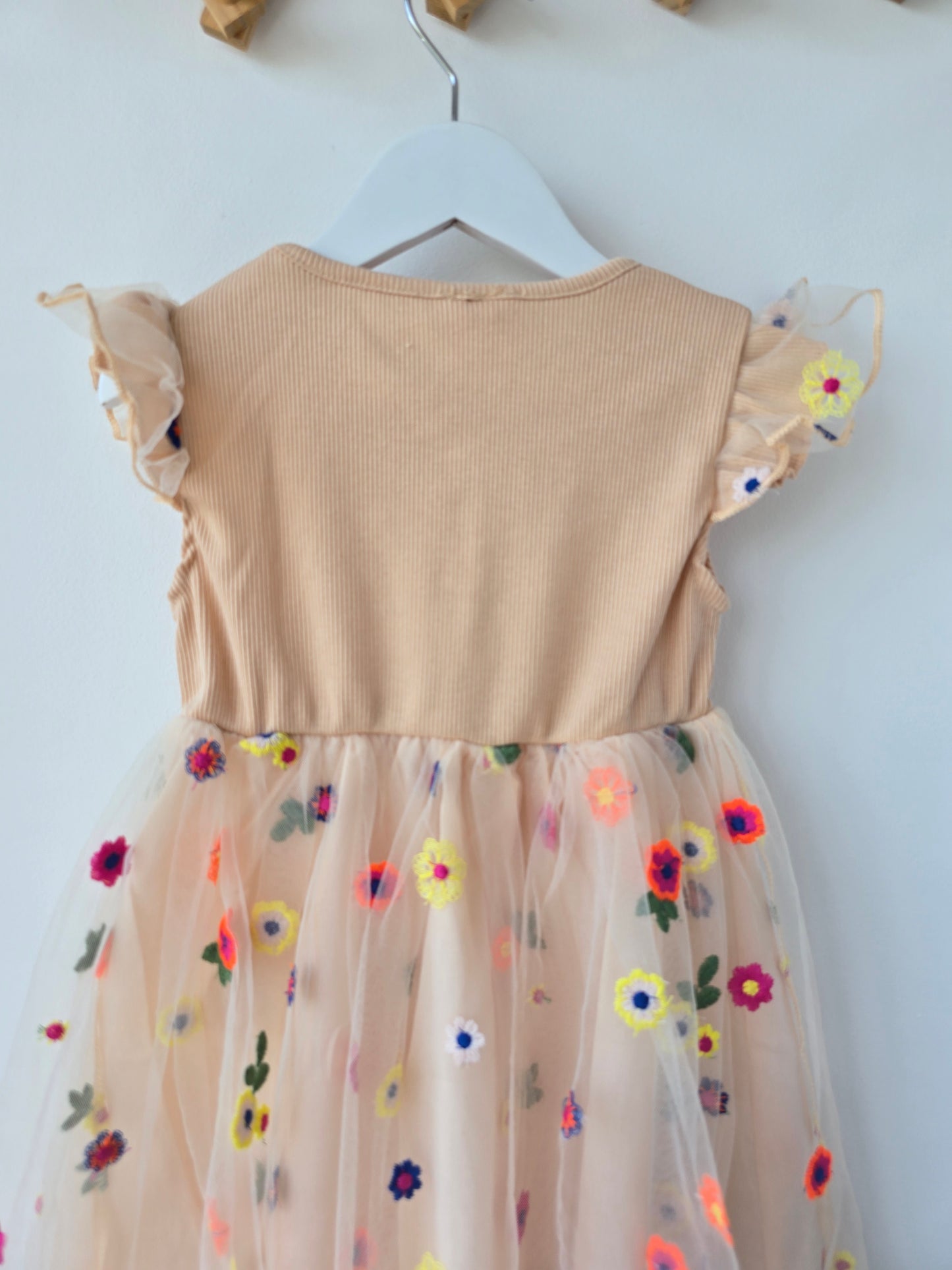 Boho flower tulle dress