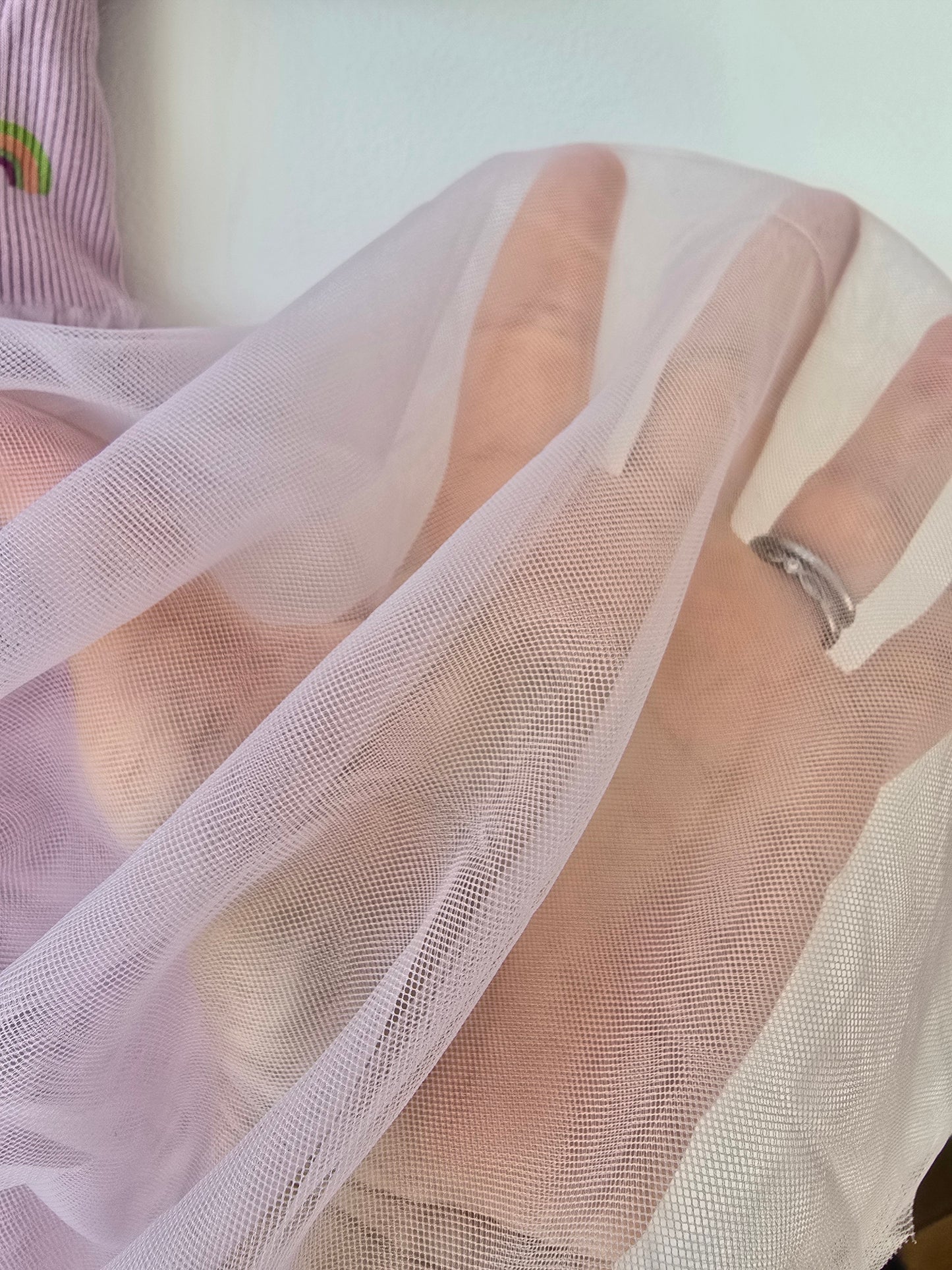 Rainbow tulle dress