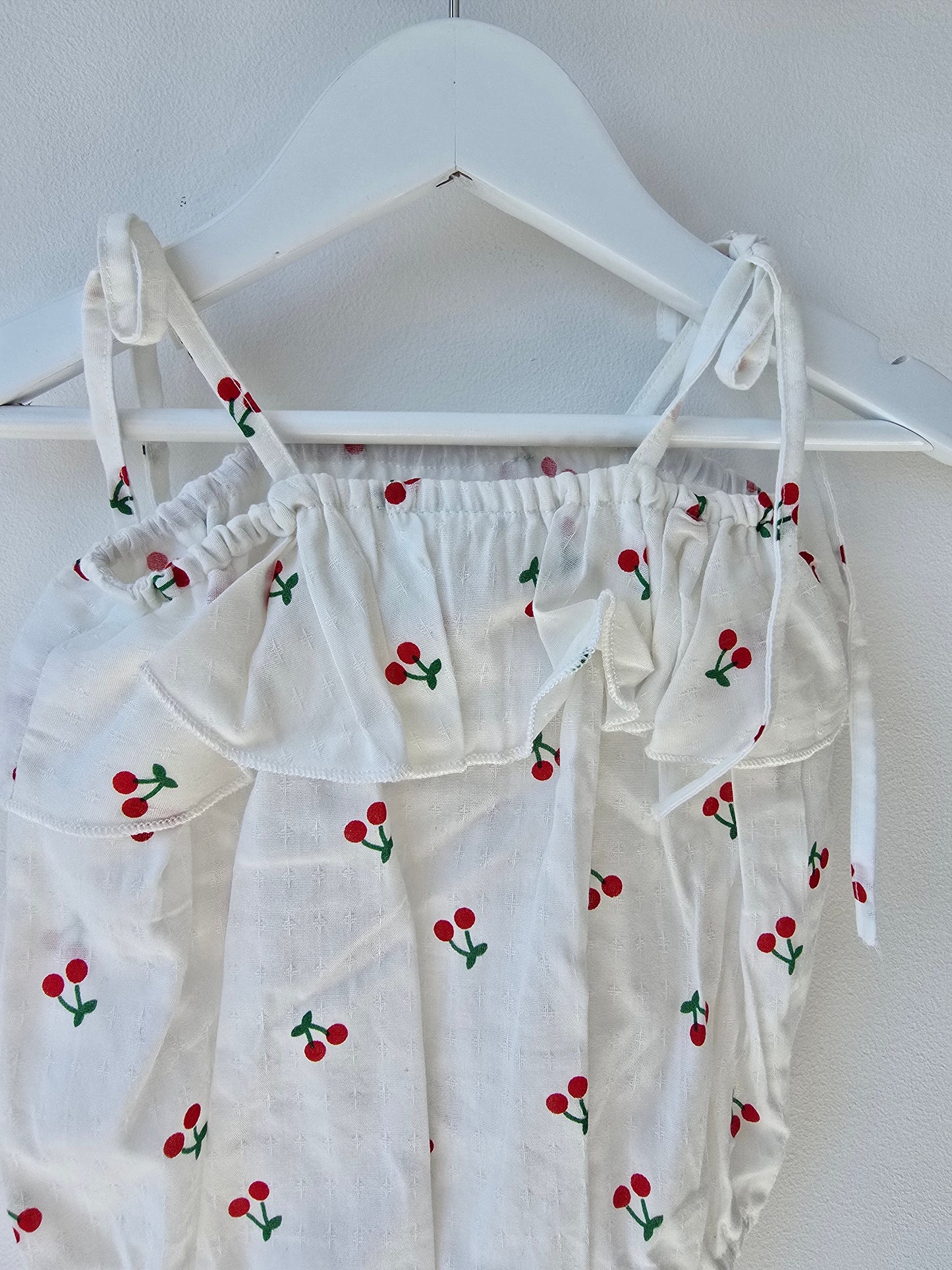 Cherry 🍒 ruffle romper