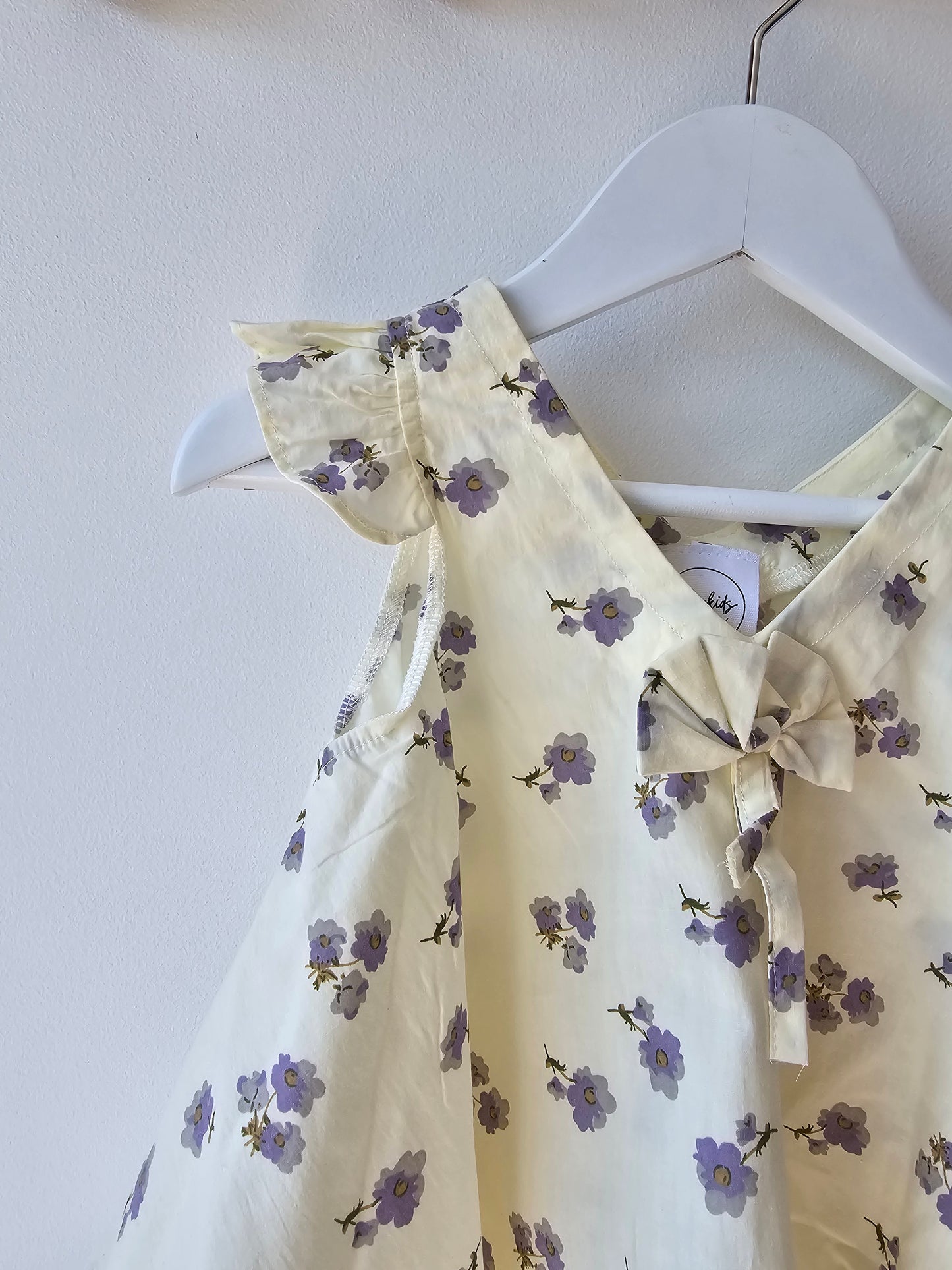 Lilac flower baby dress