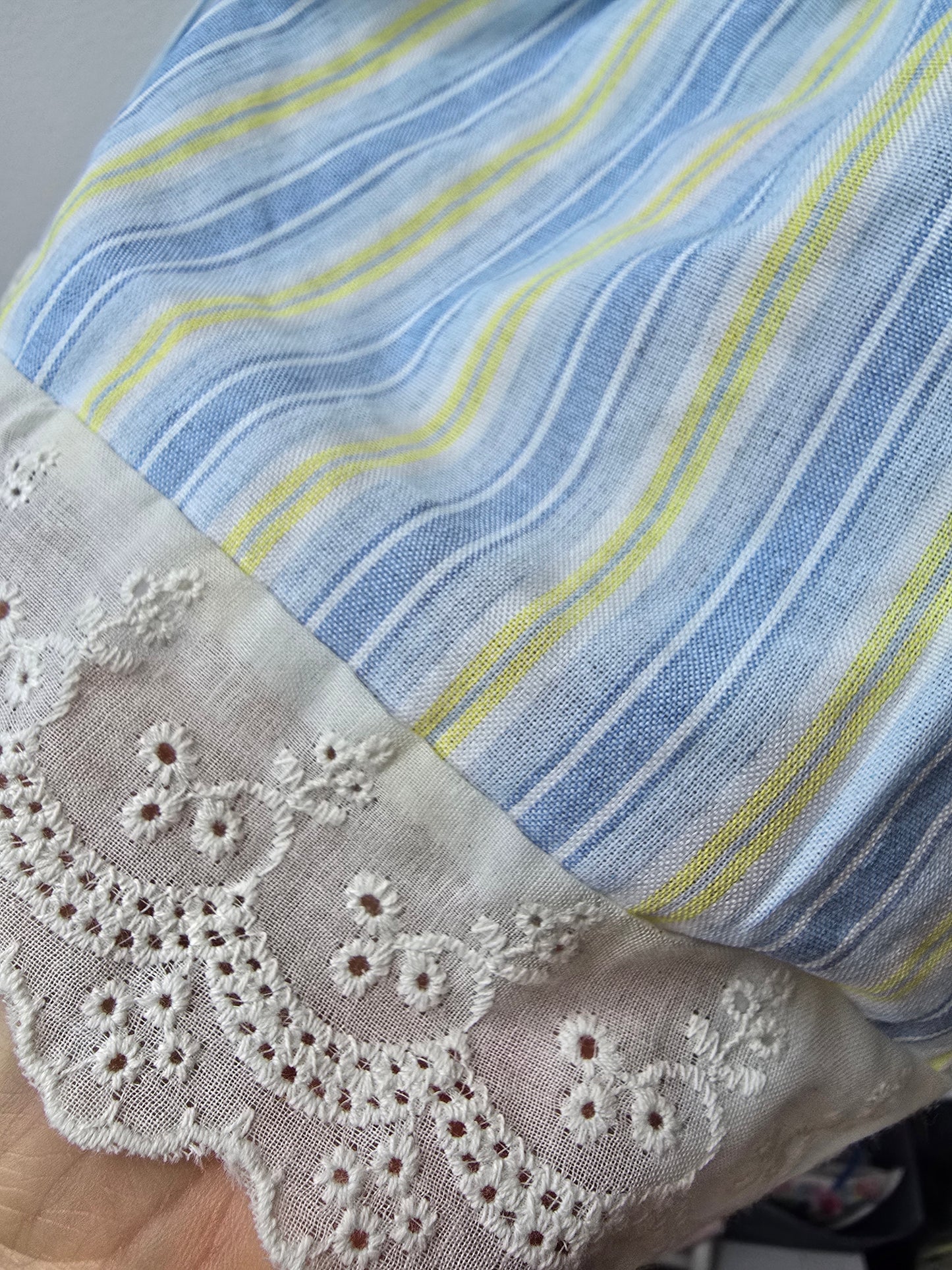 Lemon striped summer dress