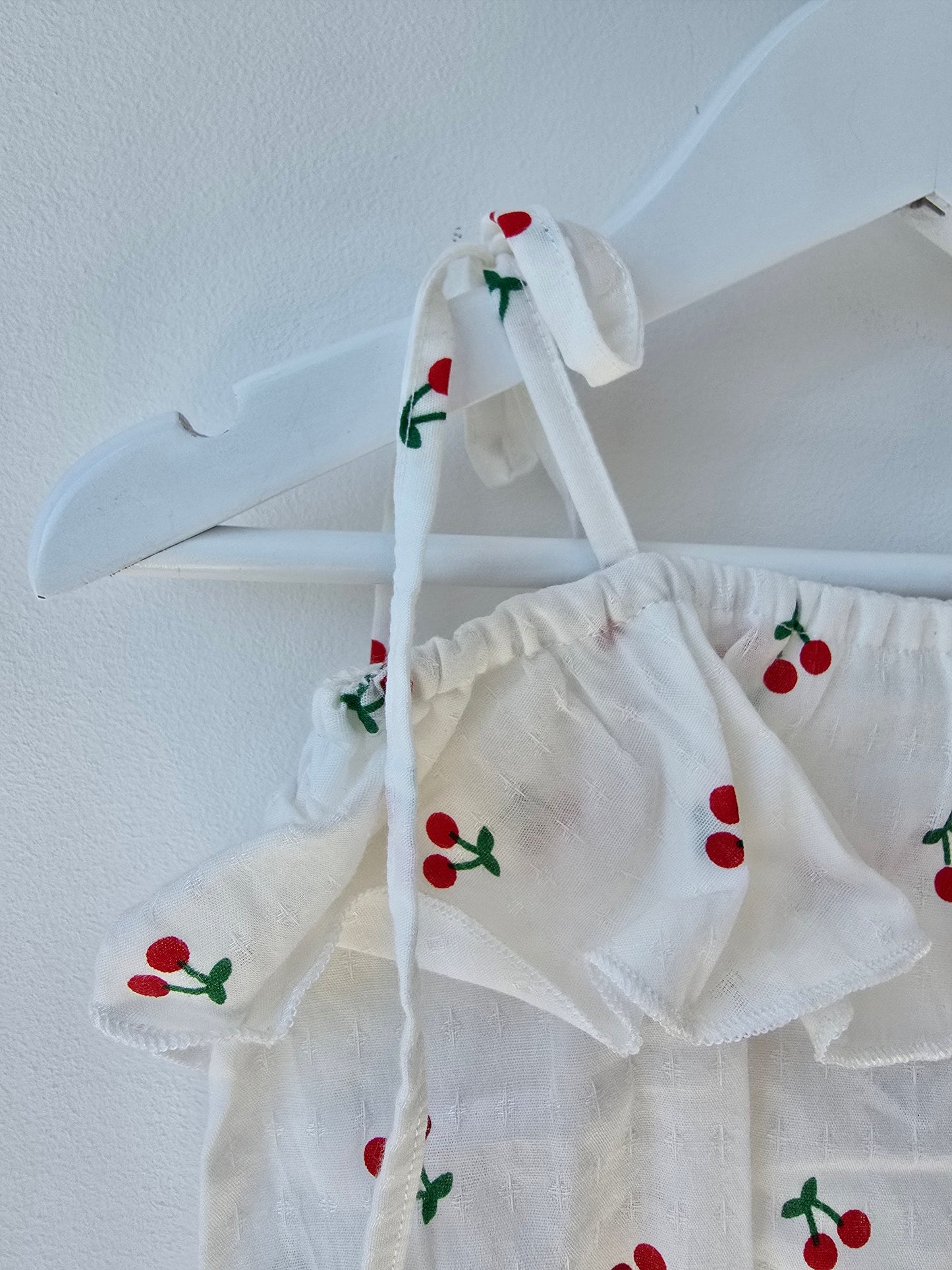 Cherry 🍒 ruffle romper