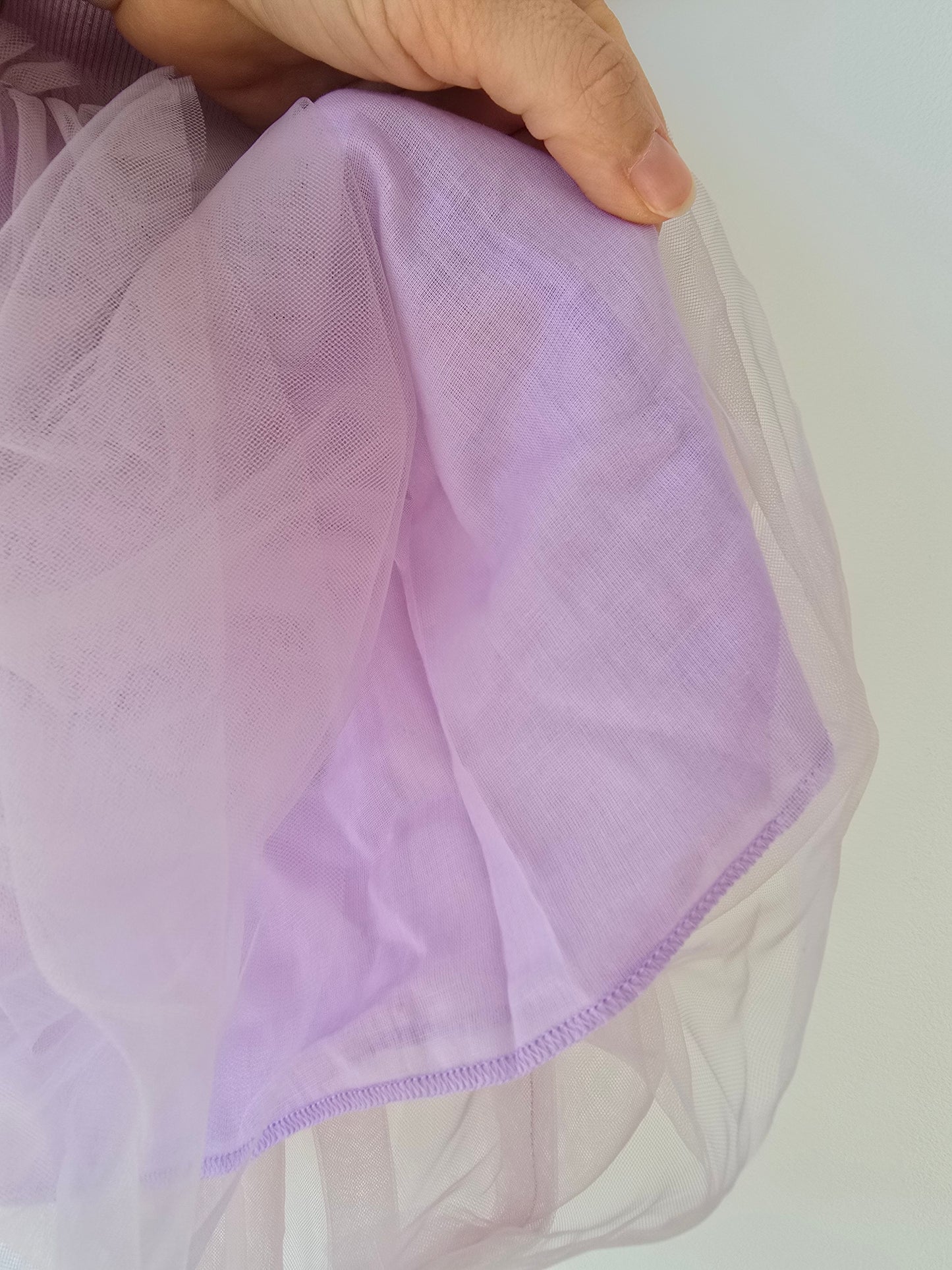 Rainbow tulle dress