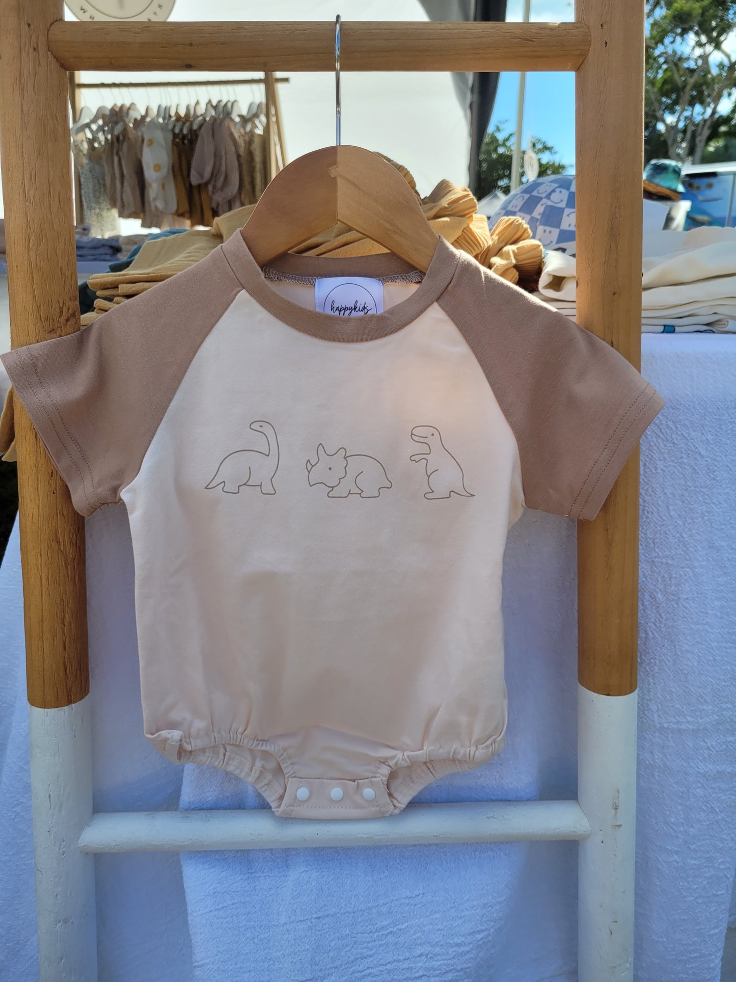 Dino baby romper