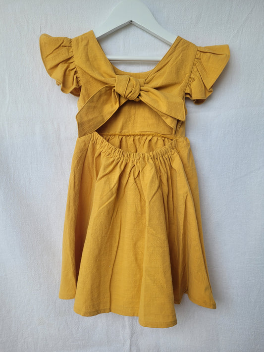 Elsie dress mustard