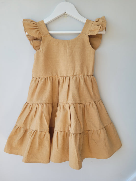 Brown cotton dress