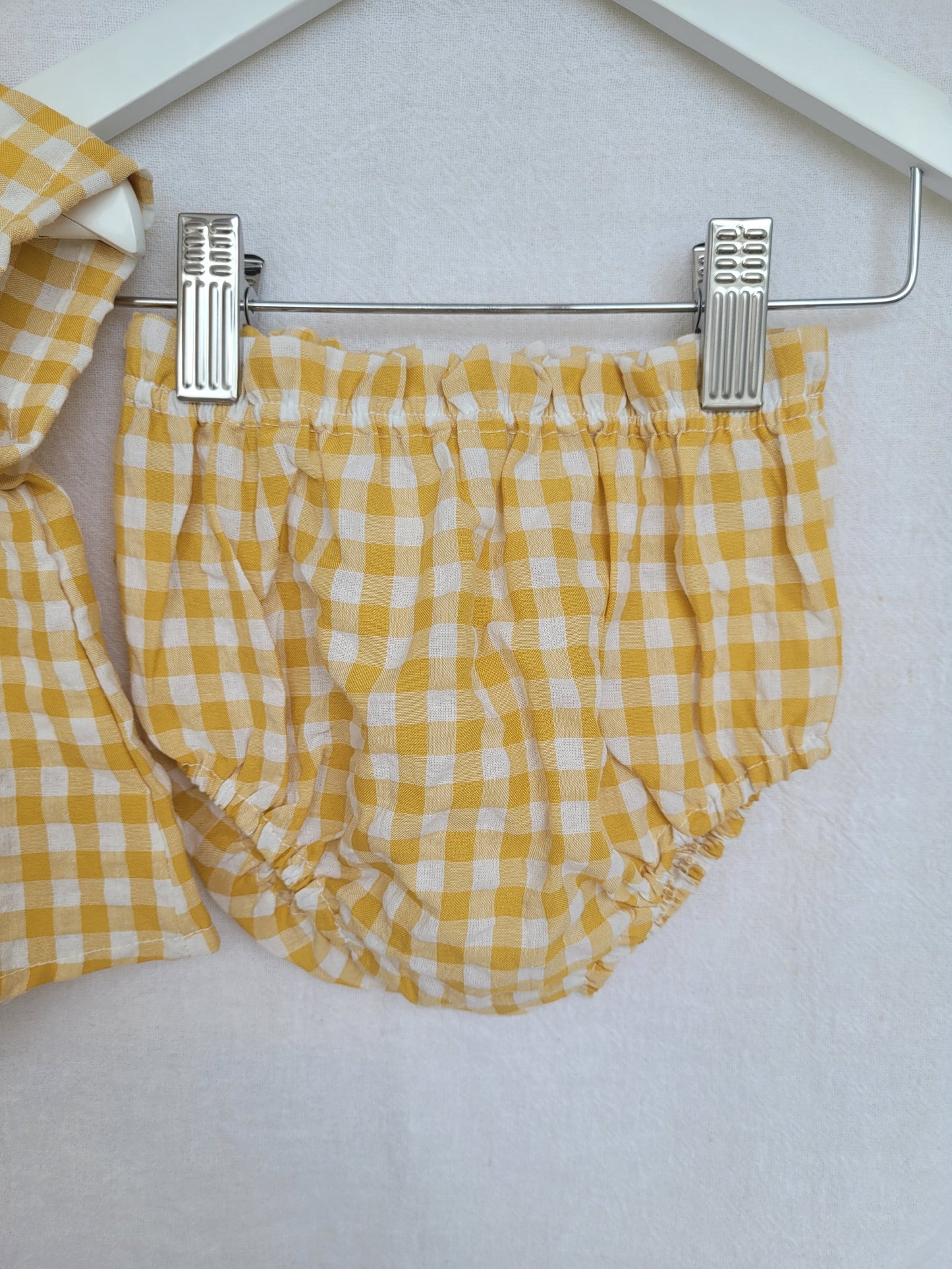 Yellow gingham set