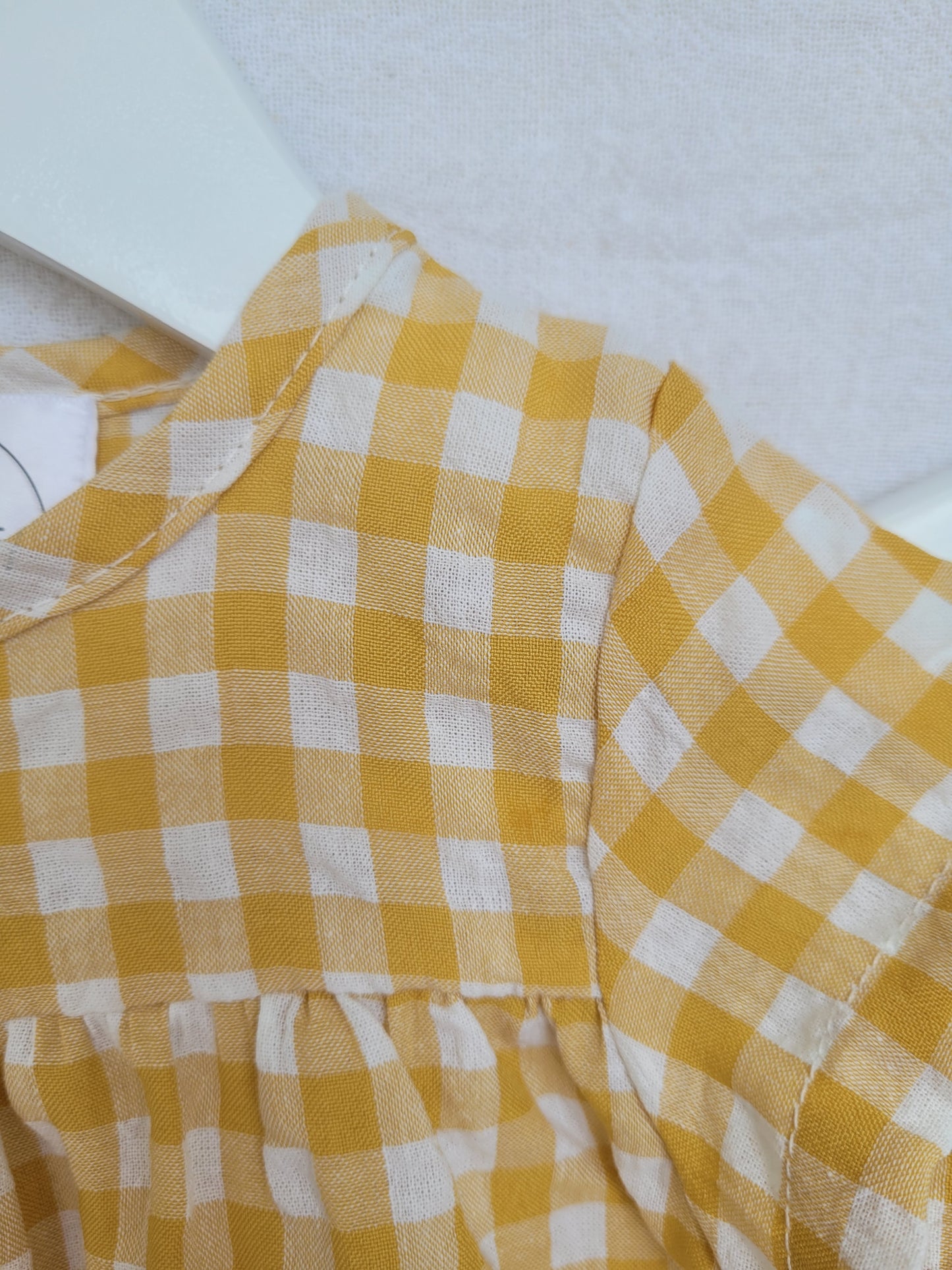 Yellow gingham set