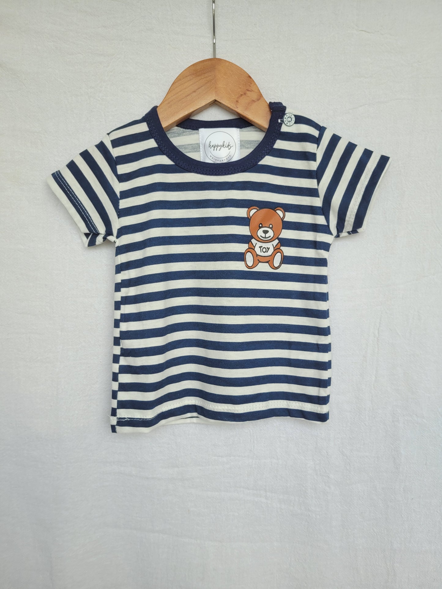 Teddy t-shirt blue stripes