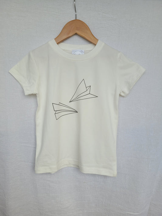 Paper aeroplane t-shirt