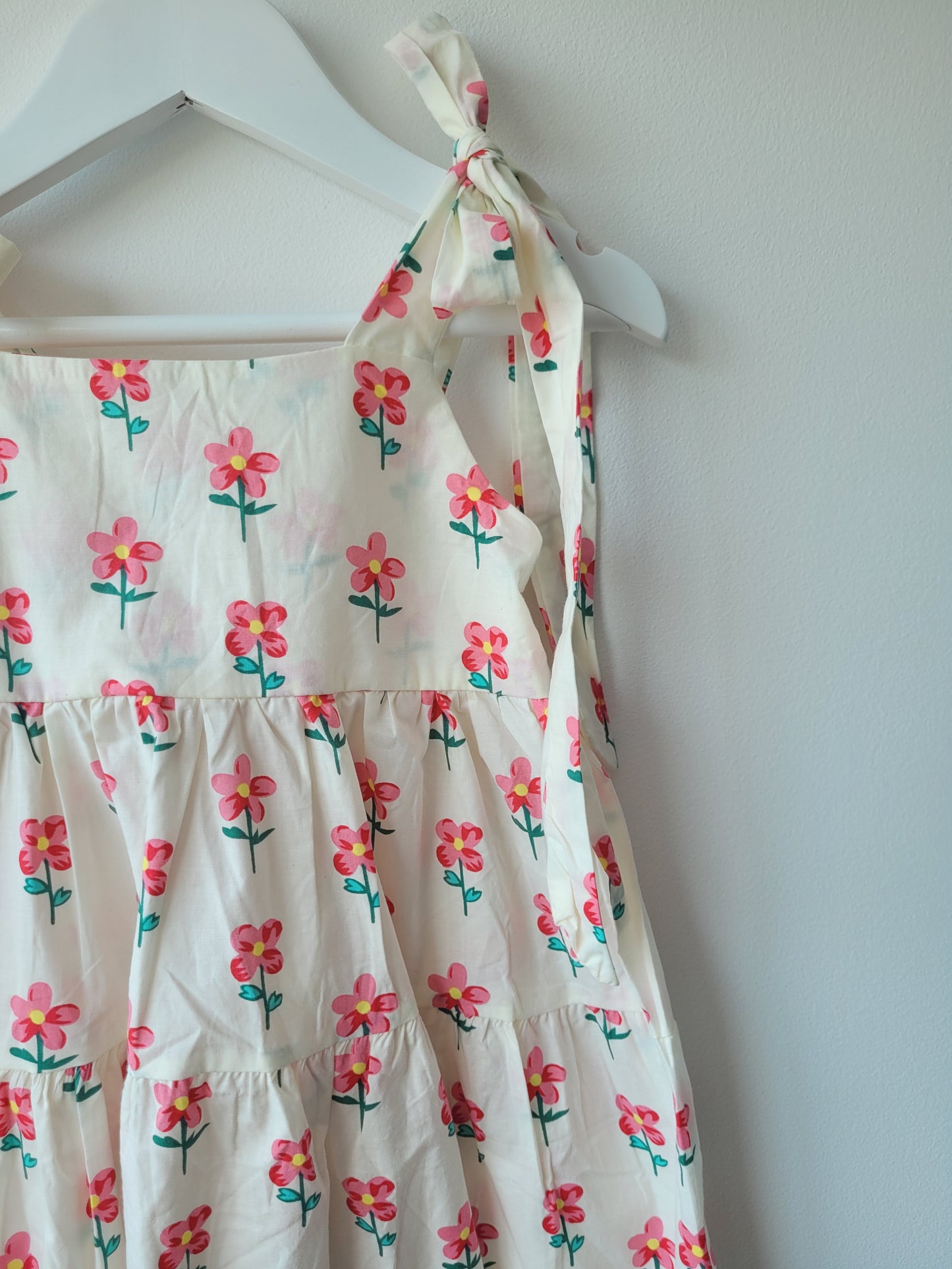 Pink flower summer dress