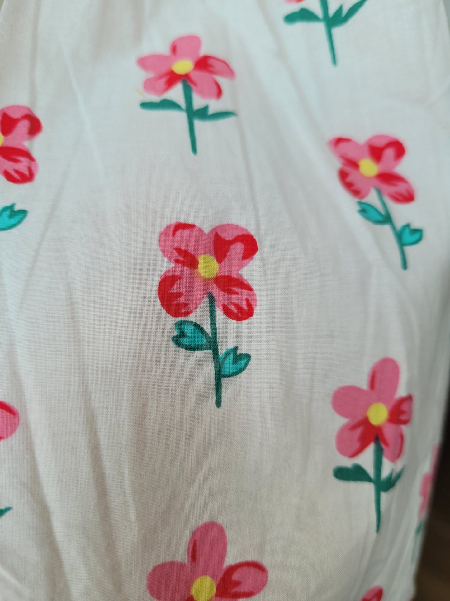 Pink flower summer dress