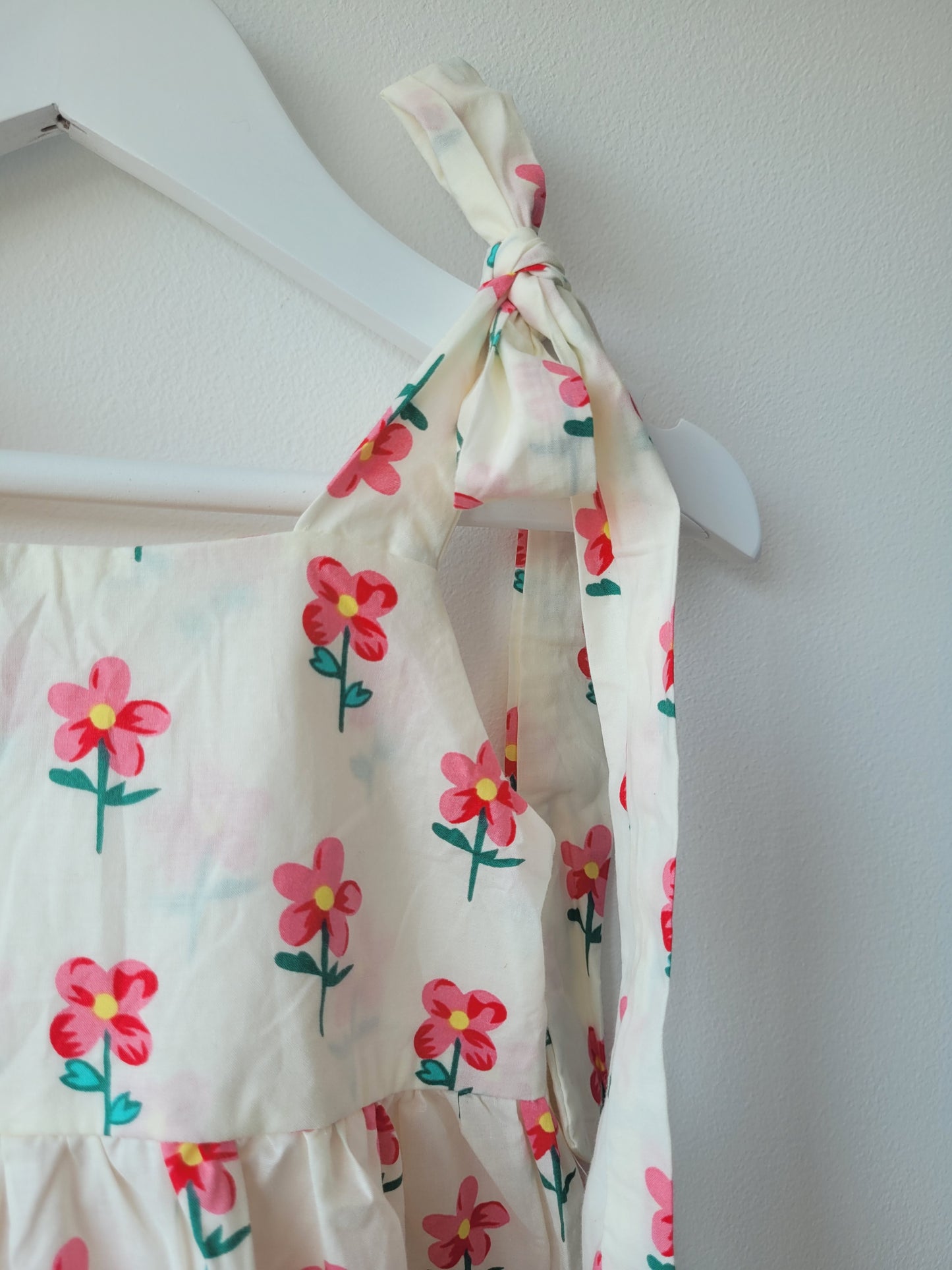 Pink flower summer dress