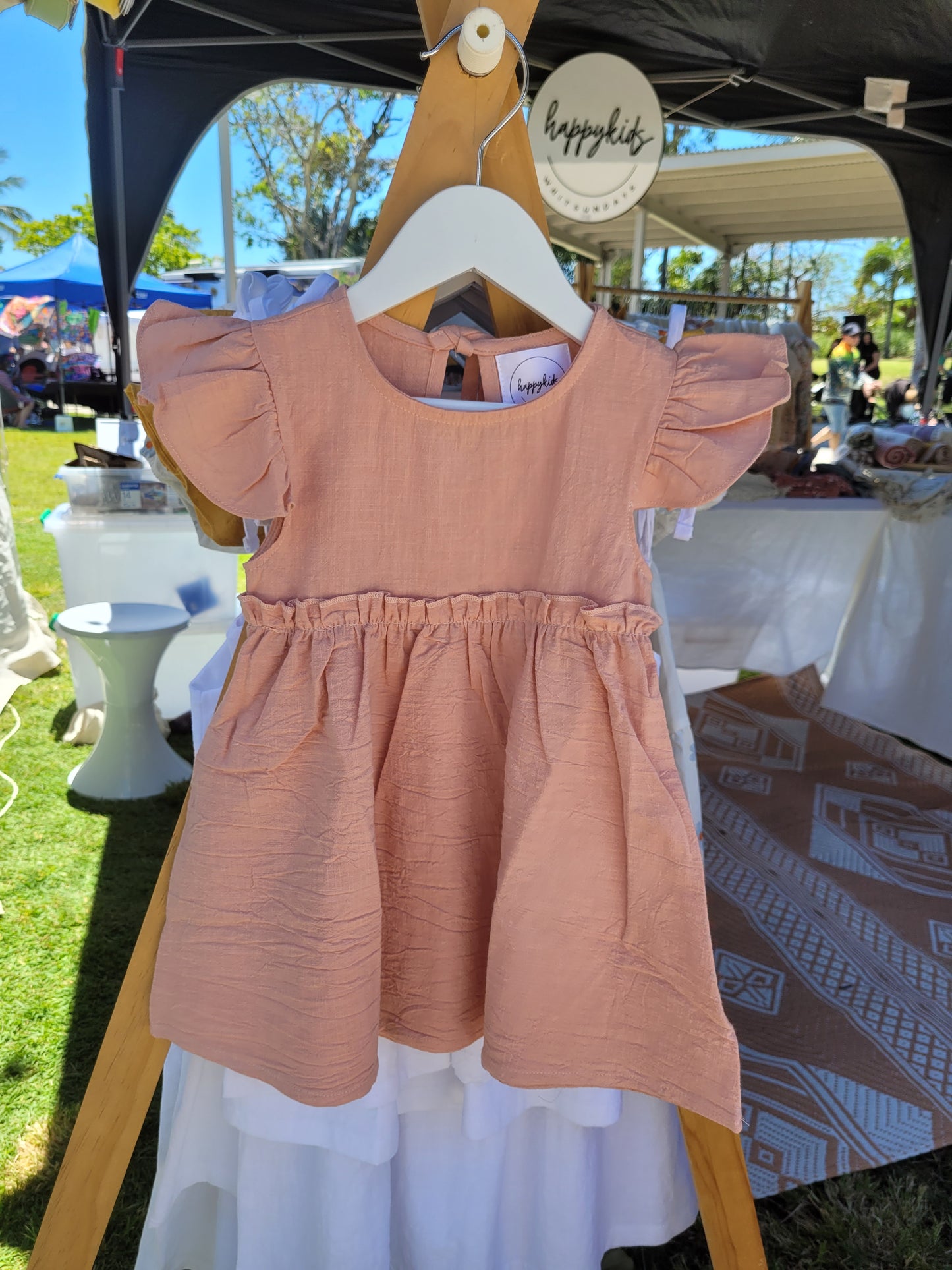 Dusty pink summer dress