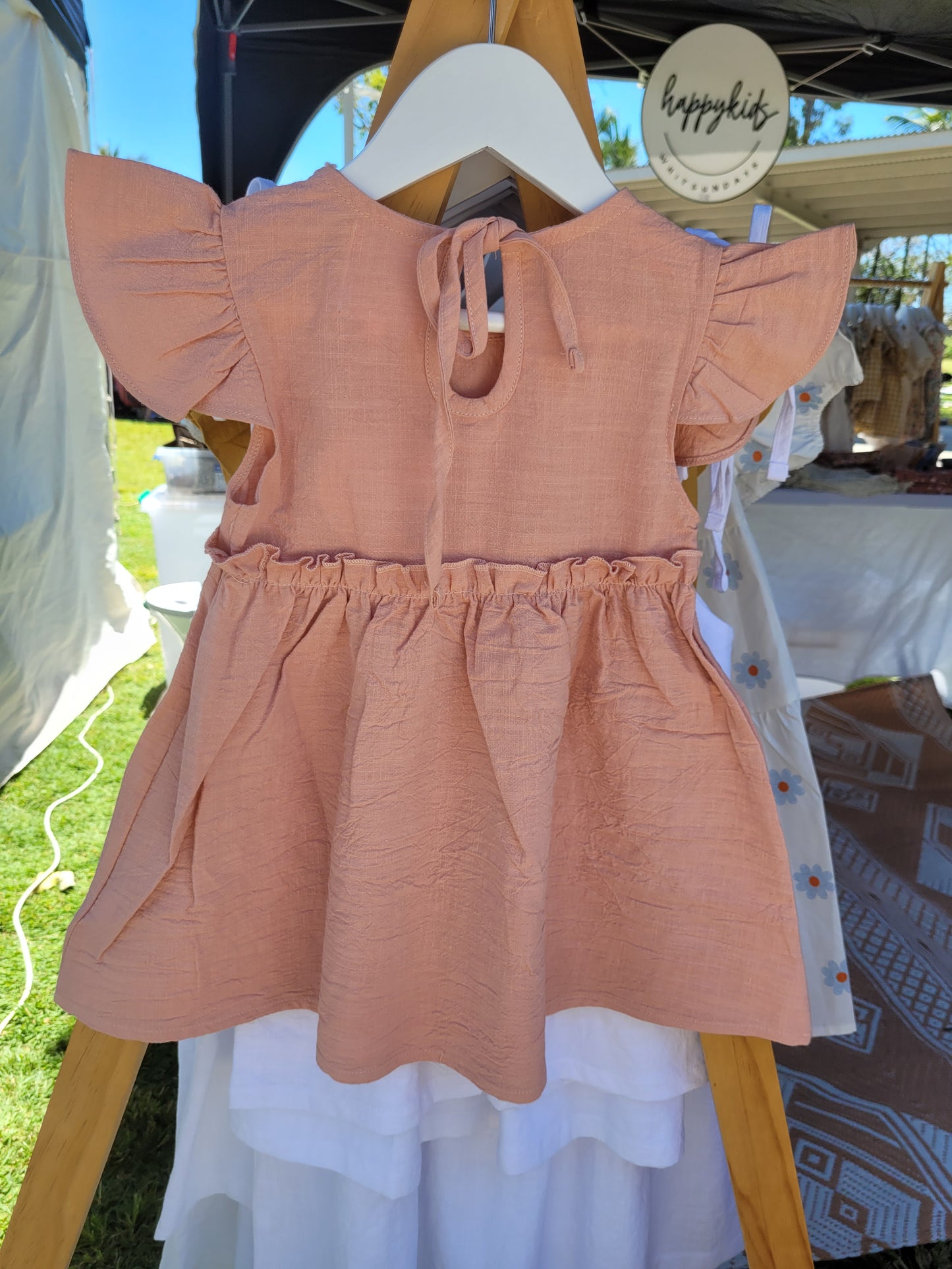 Dusty pink summer dress