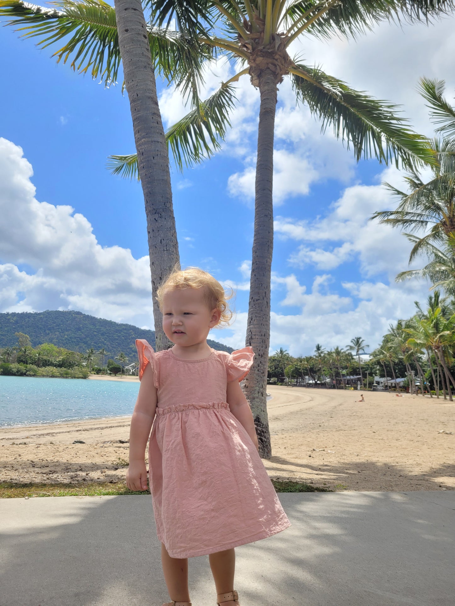 Dusty pink summer dress