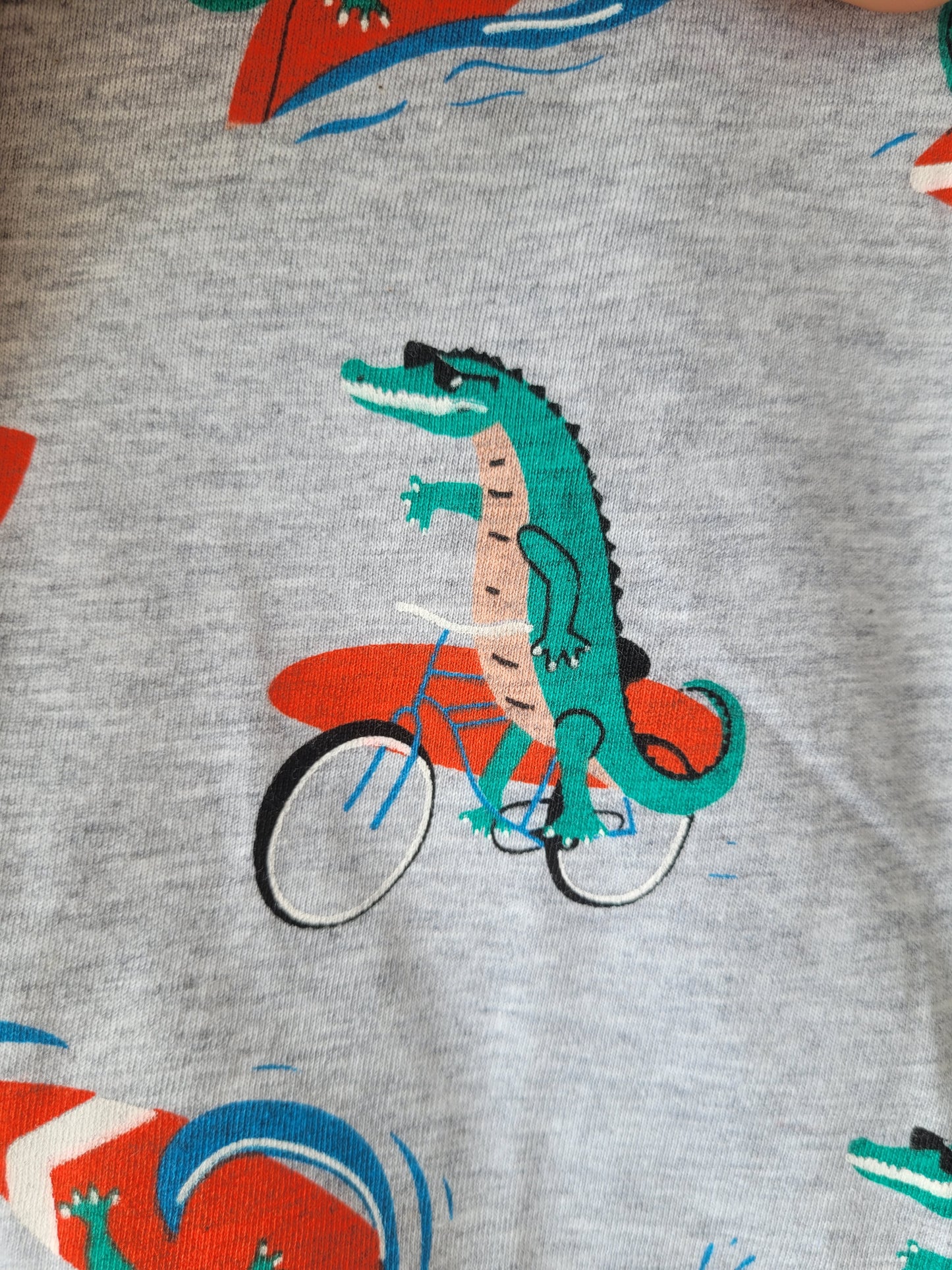 Surfing croc t-shirt