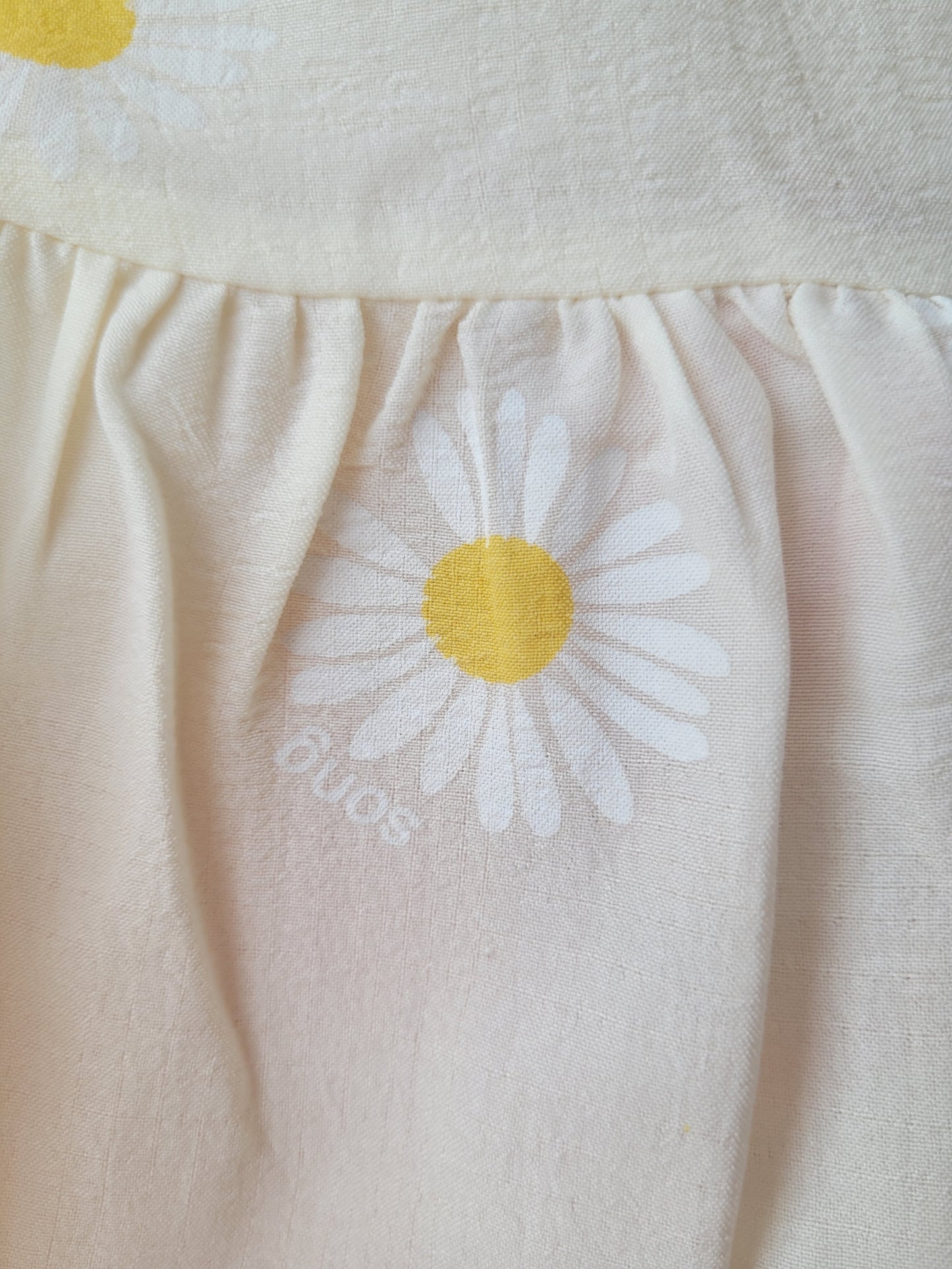 Light yellow daisy summer dress