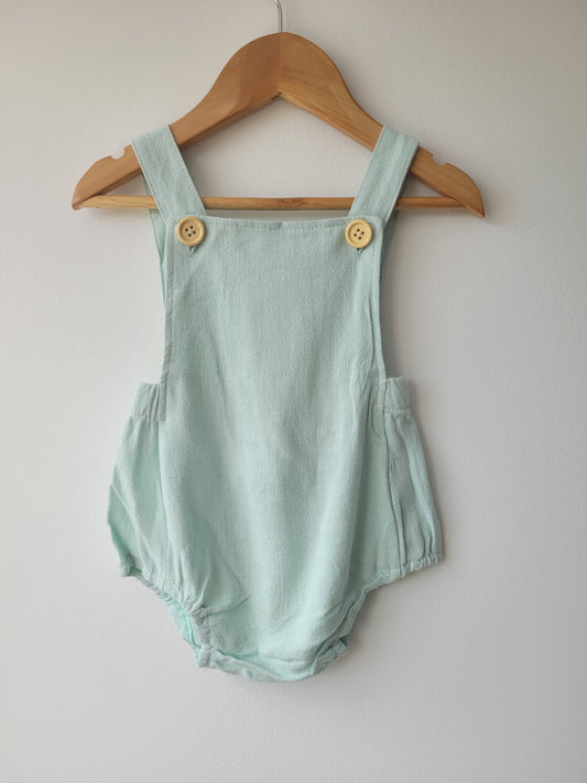 Baby romper pastel green