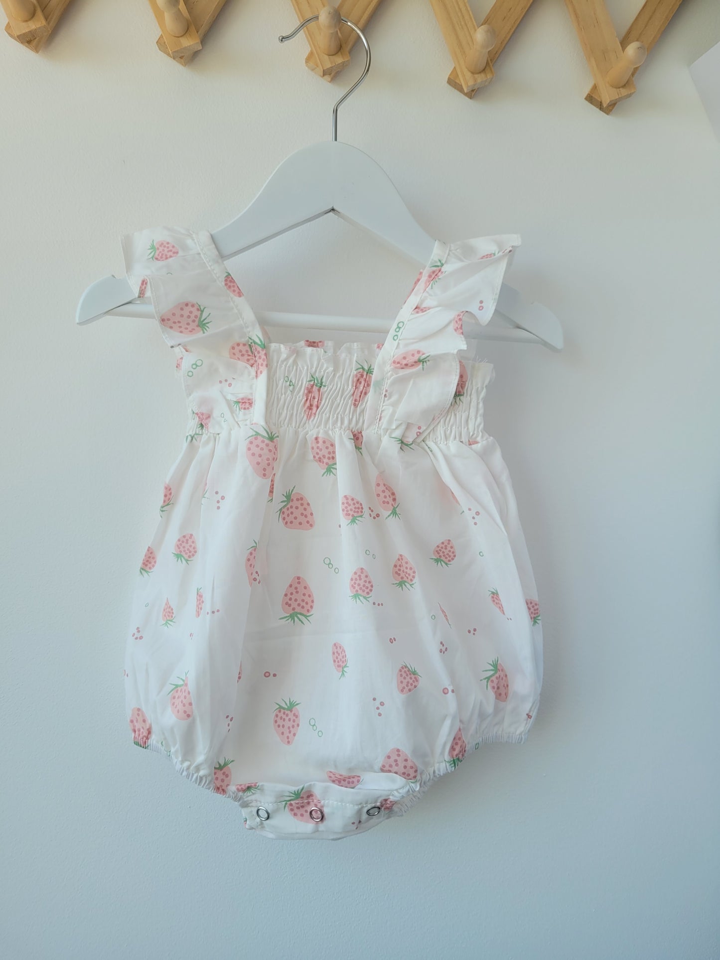 Strawberry summer romper