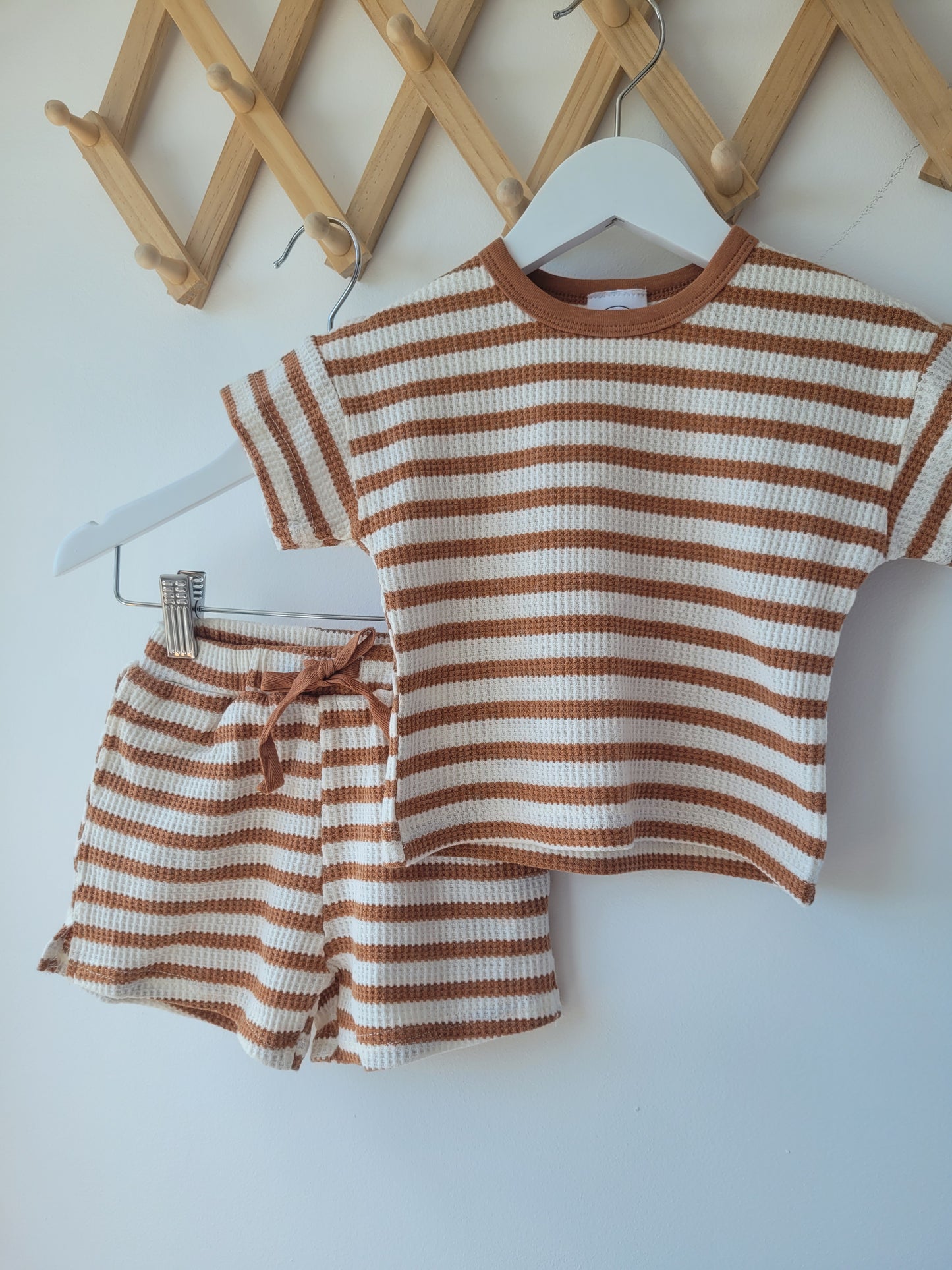 Olli set caramel stripes