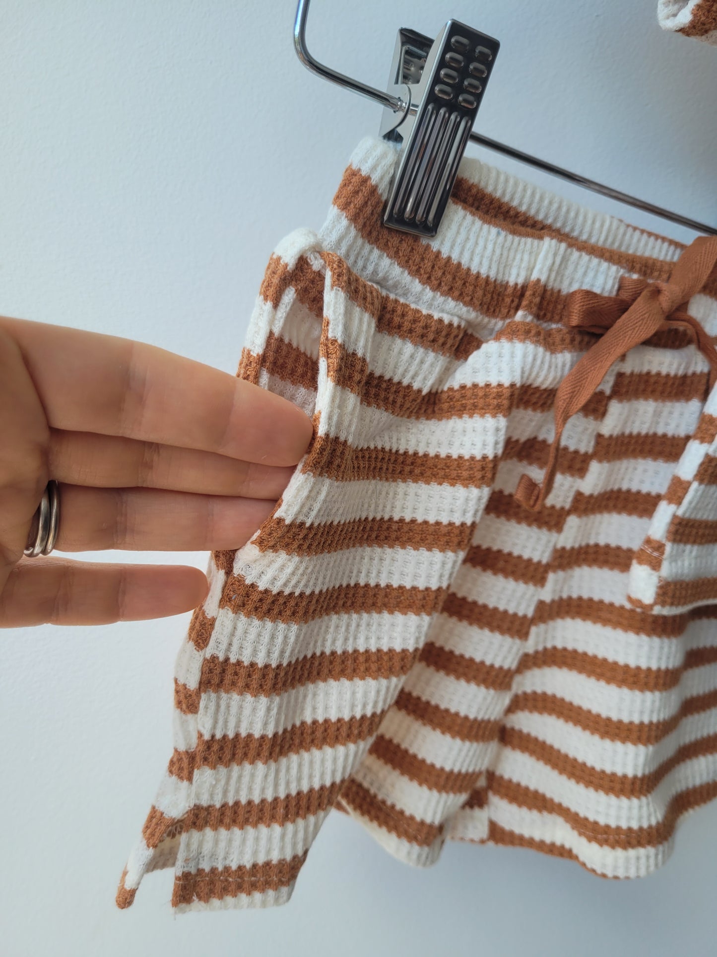 Olli set caramel stripes