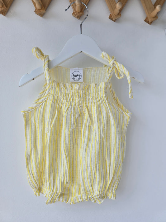 Lemon stripes summer romper 🍋