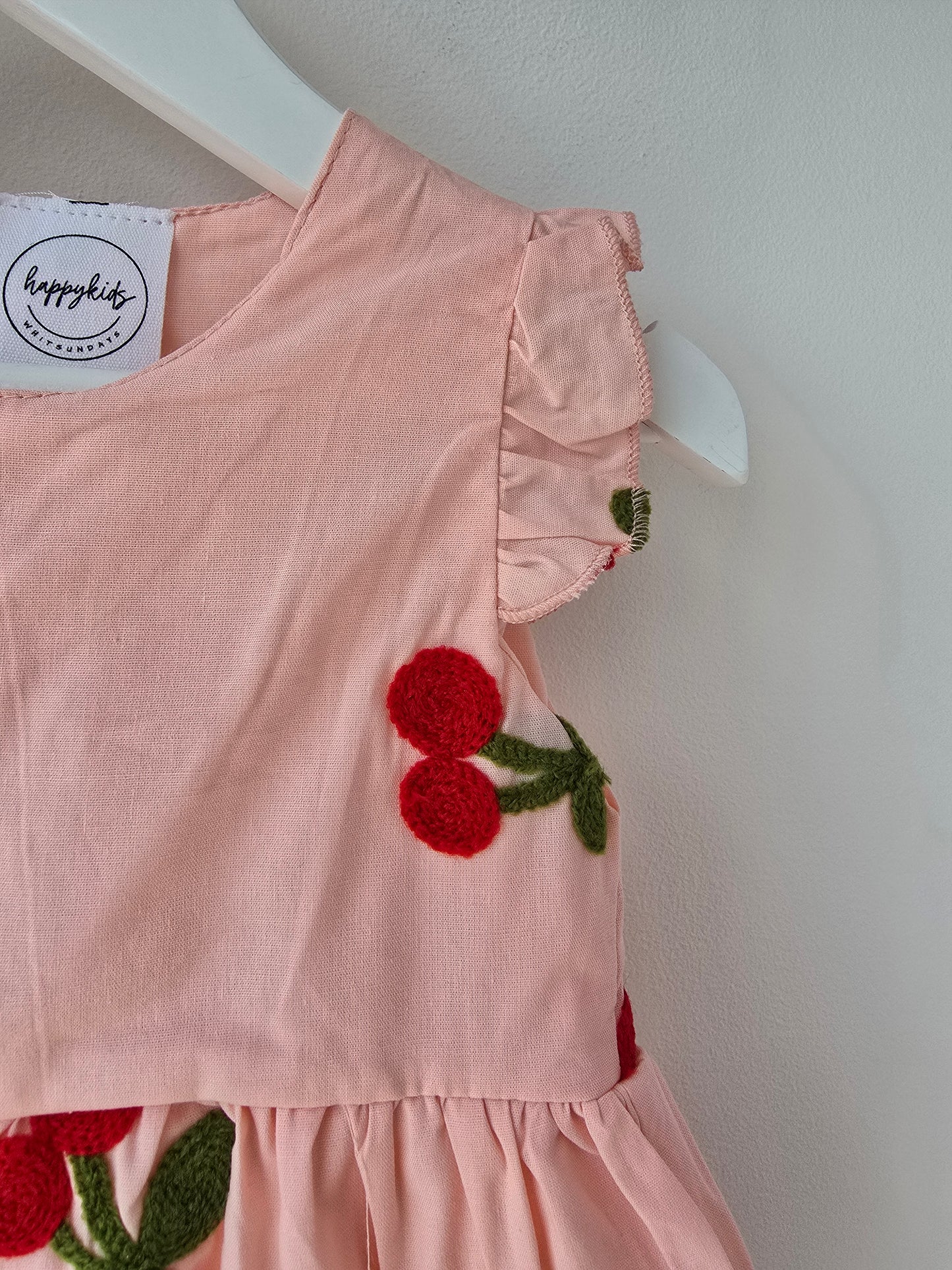 Pink powder cherry dress🍒