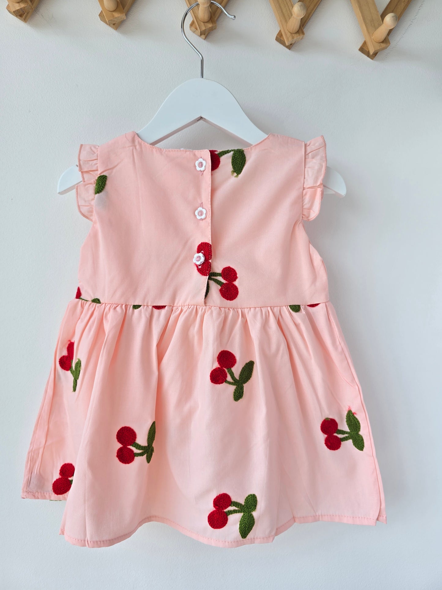 Pink powder cherry dress🍒