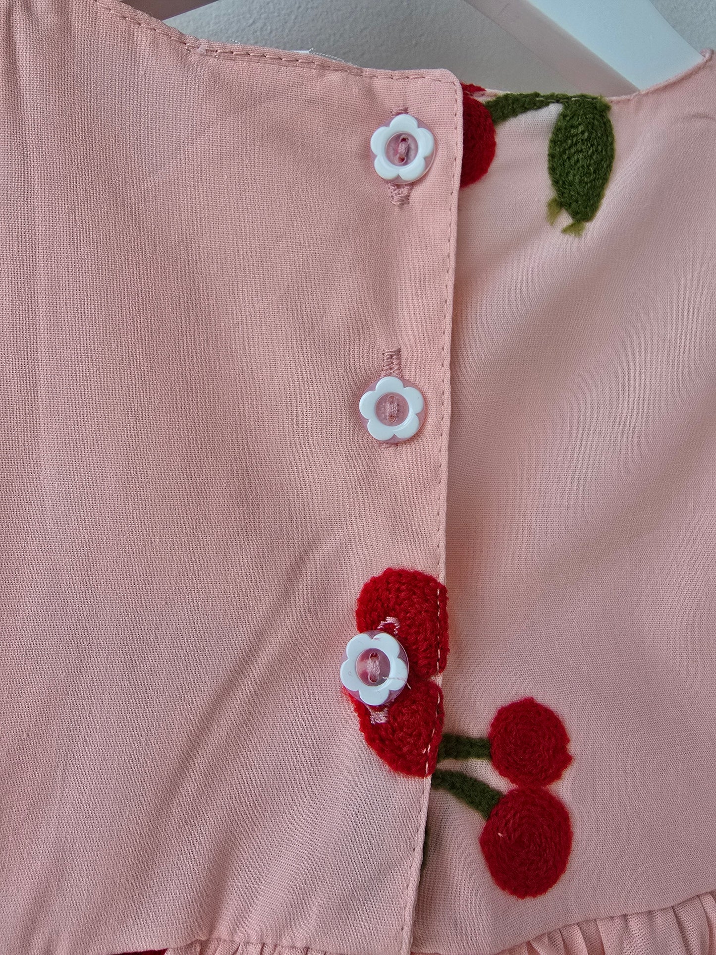 Pink powder cherry dress🍒