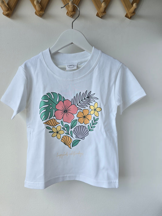 Tropical loveheart tee
