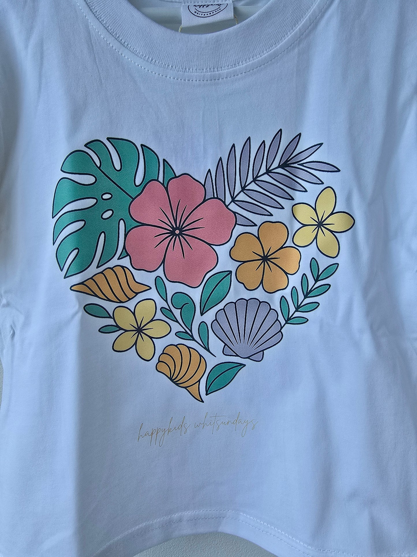Tropical loveheart tee