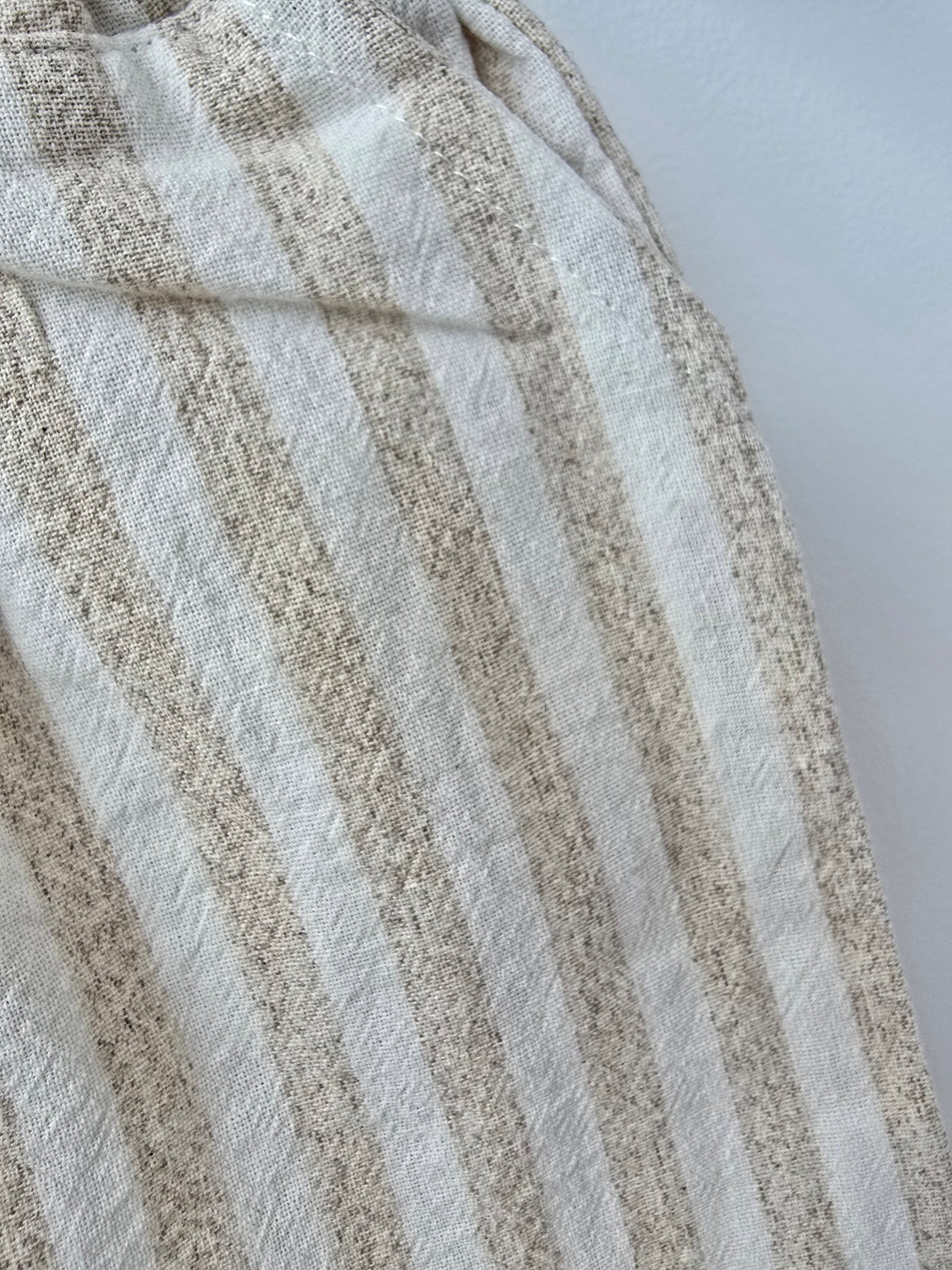 Vanilla striped shorts