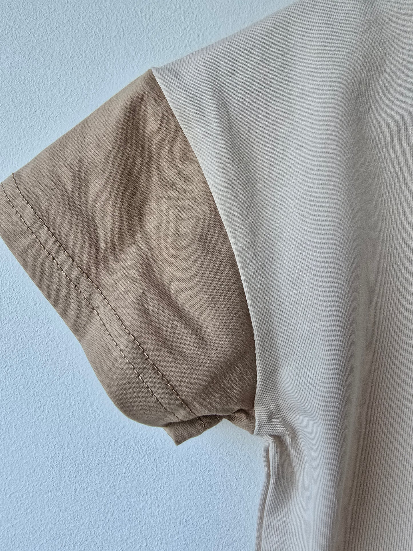 Colourblock romper brown