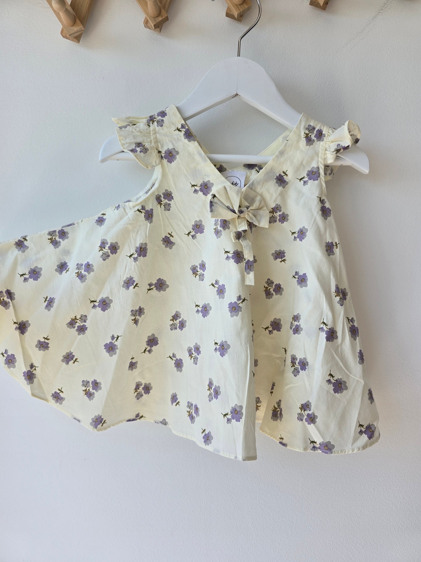 Lilac flower baby dress