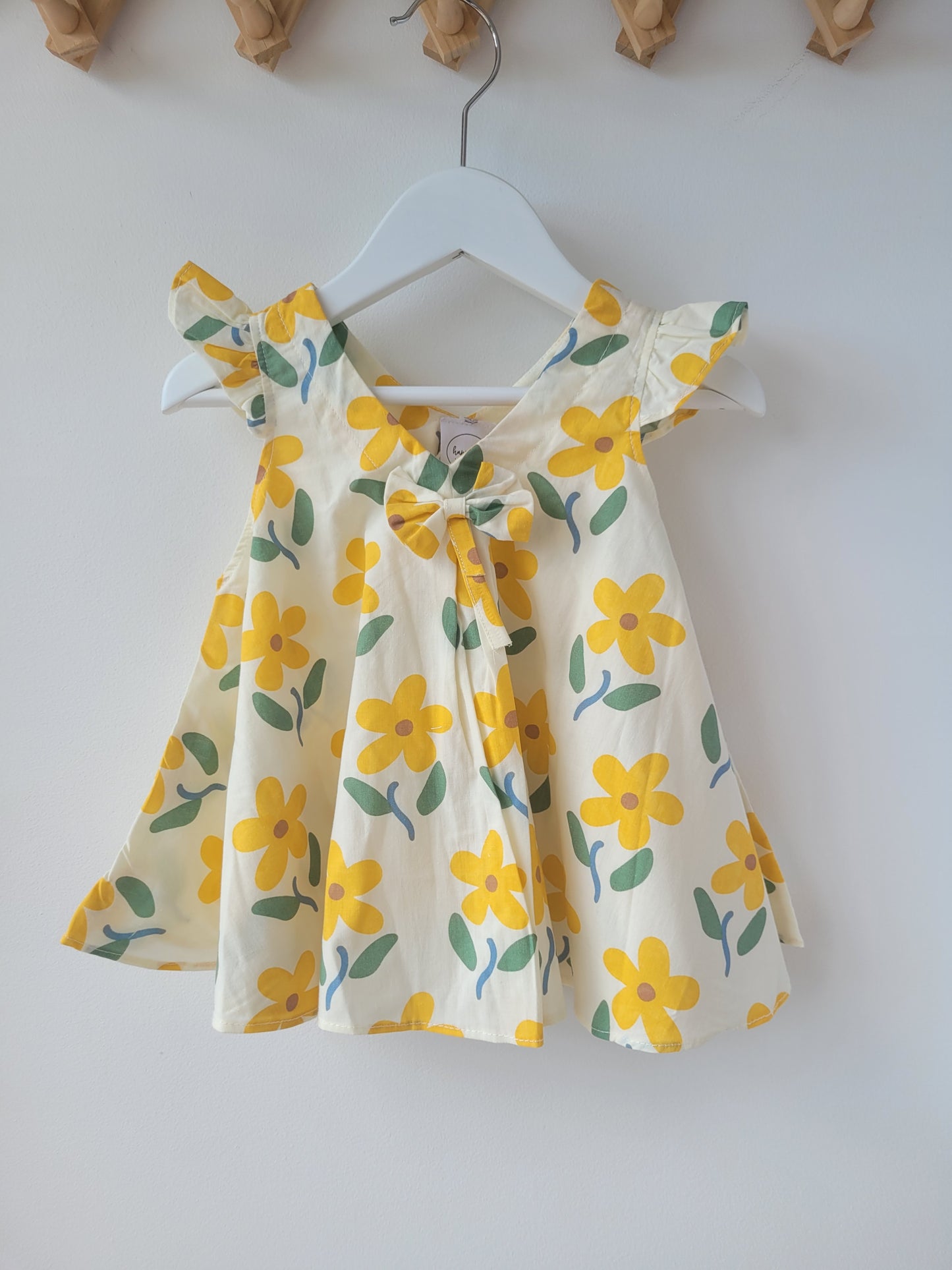 Yellow flower dress