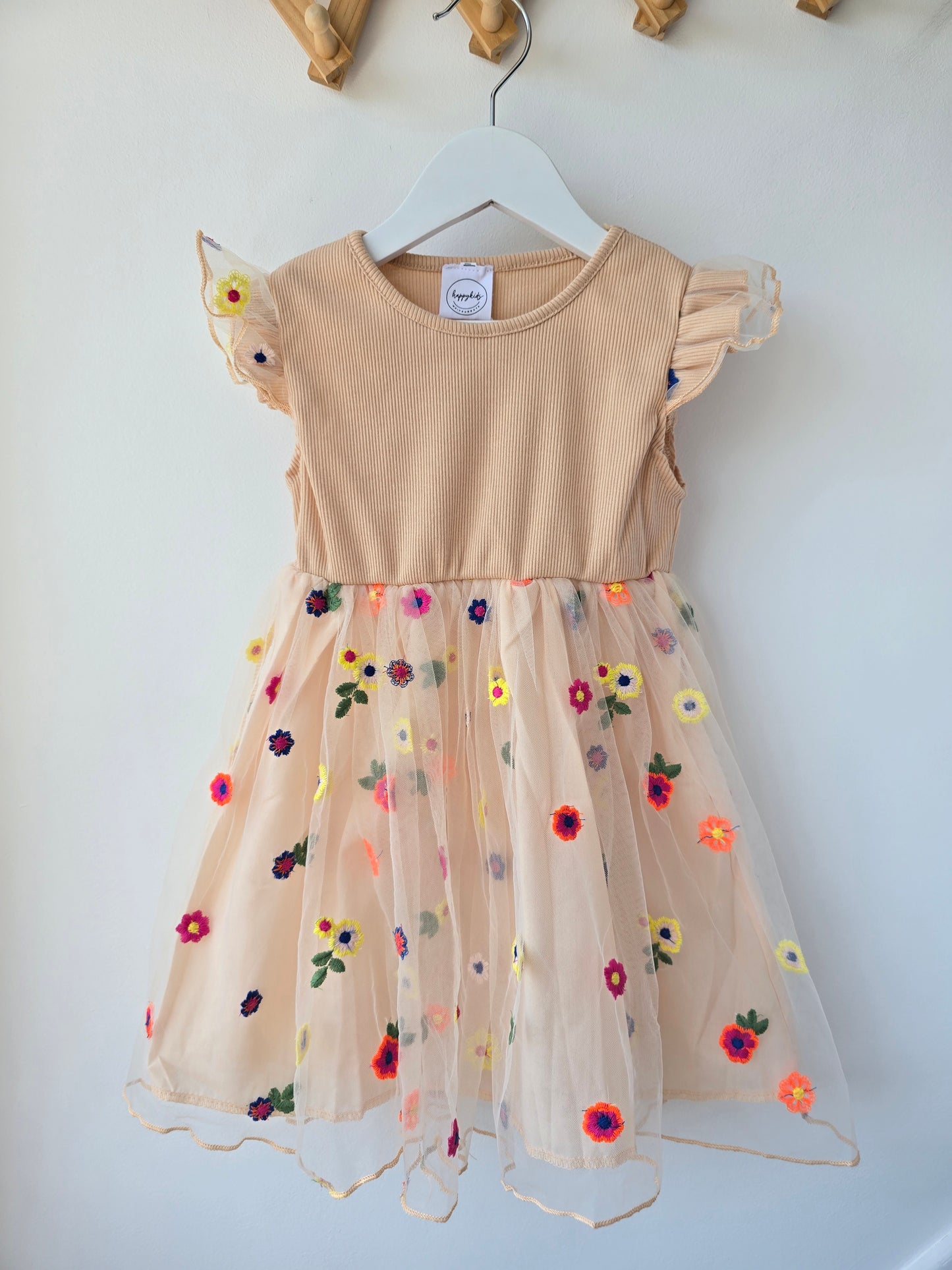 Boho flower tulle dress