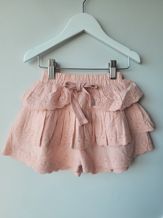 Lace skort dusty pink