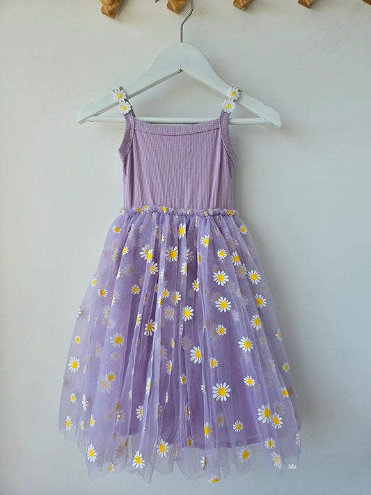 Daisy tulle dress purple