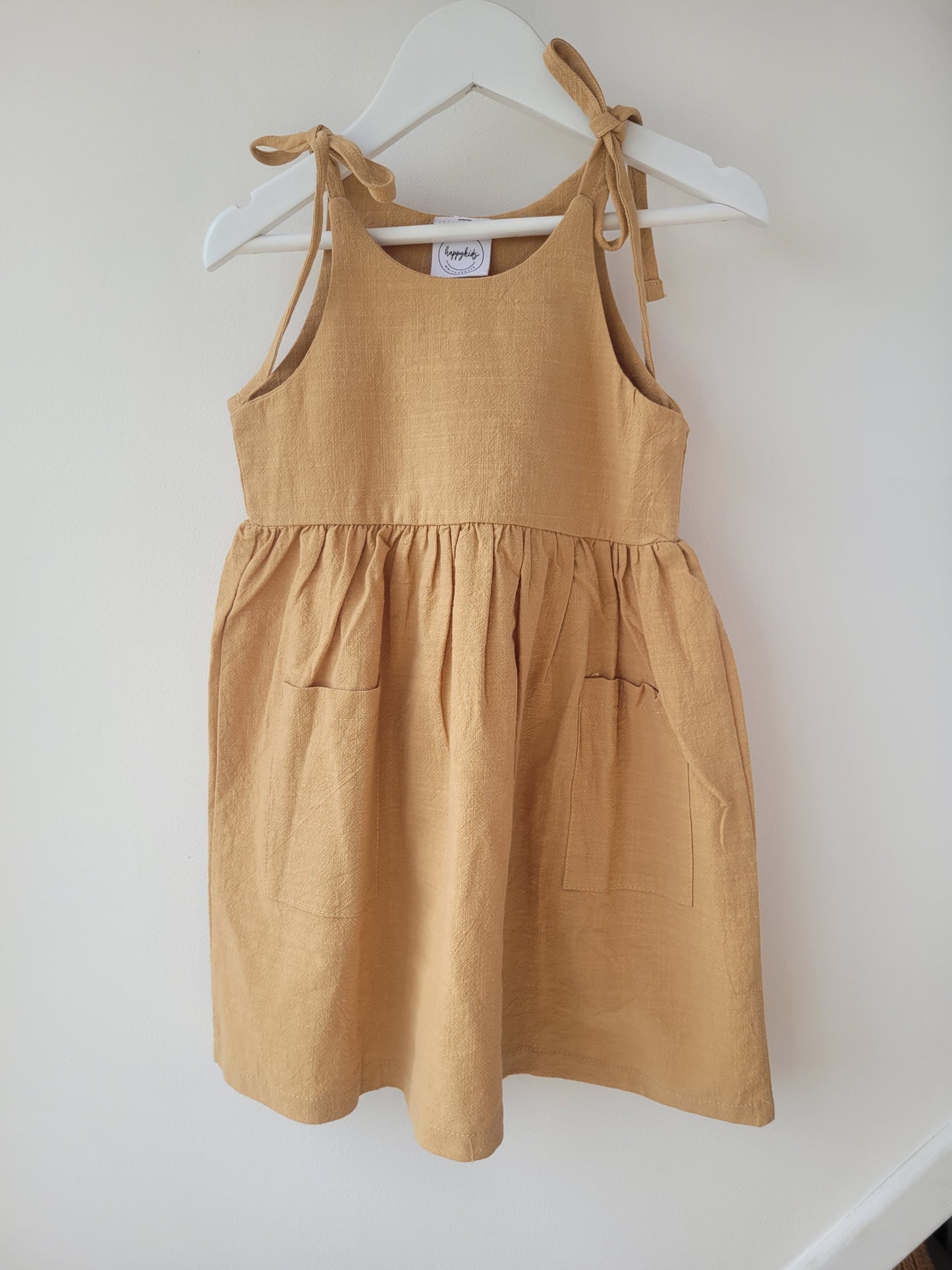 Big pockets dress coffee