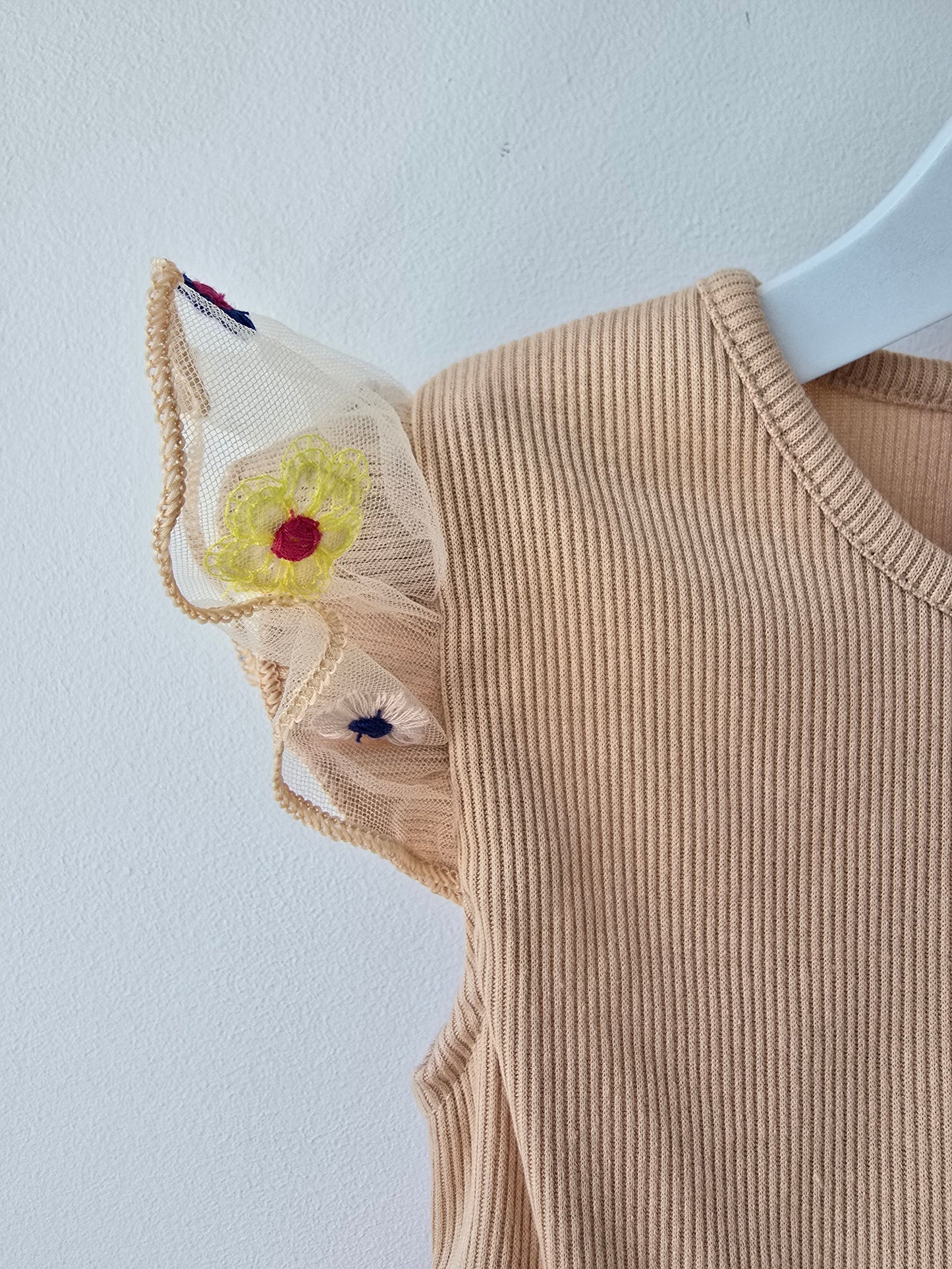 Boho flower tulle dress