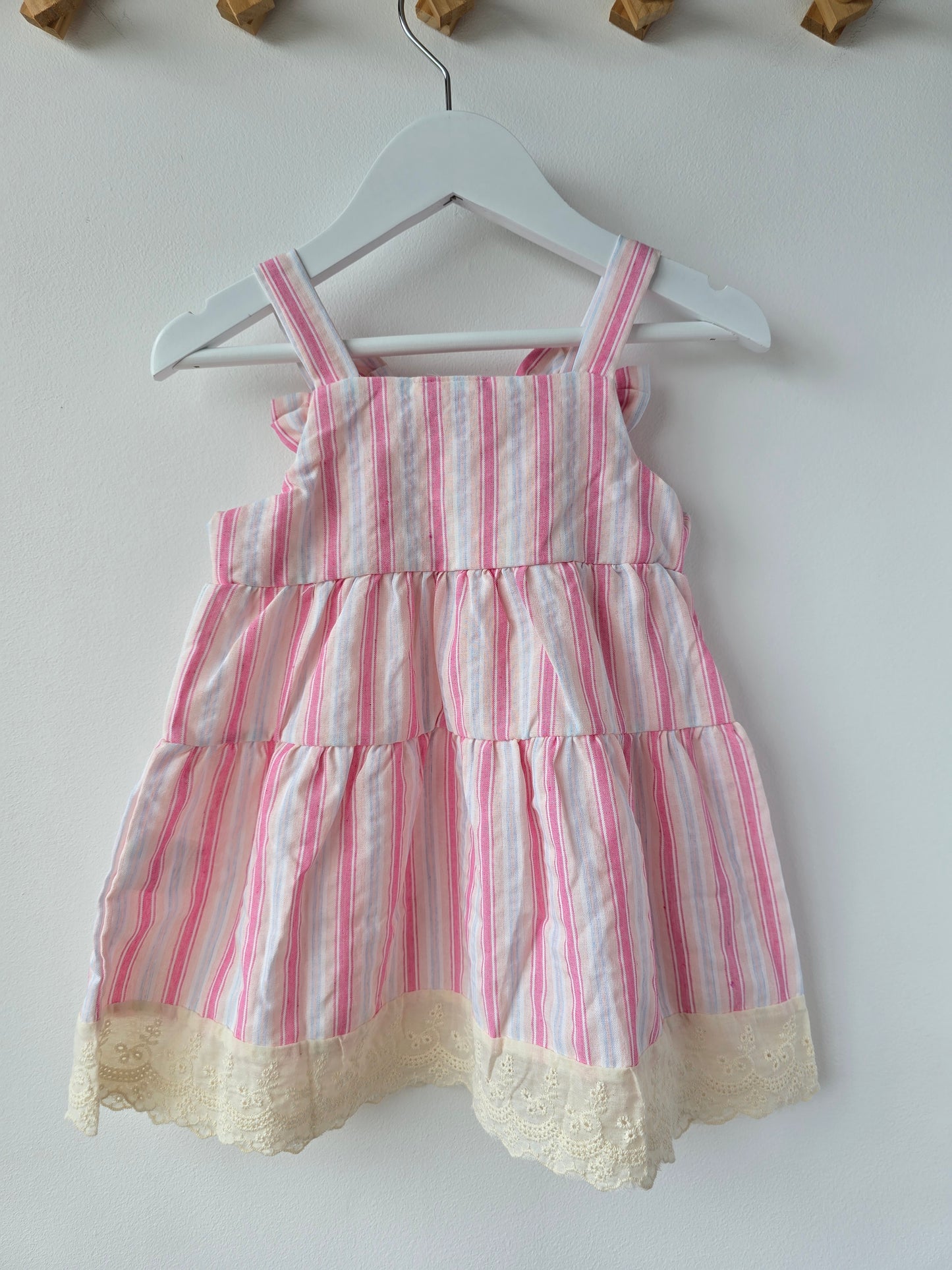 Strawberry striped summer dress