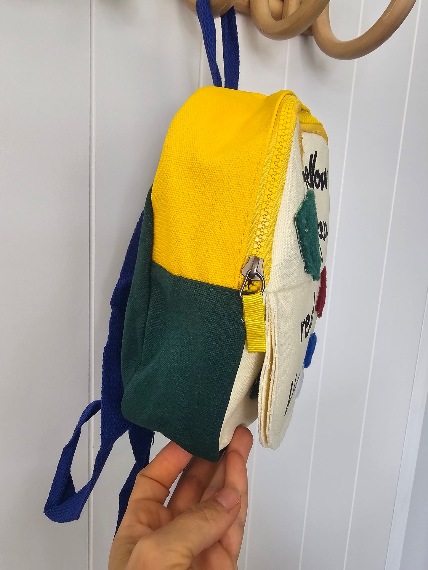 Small backpack with shapes